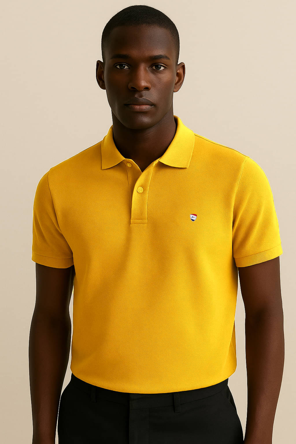     			Zeffit Men Cotton Blend Regular Fit Solid T-Shirt ( Yellow )