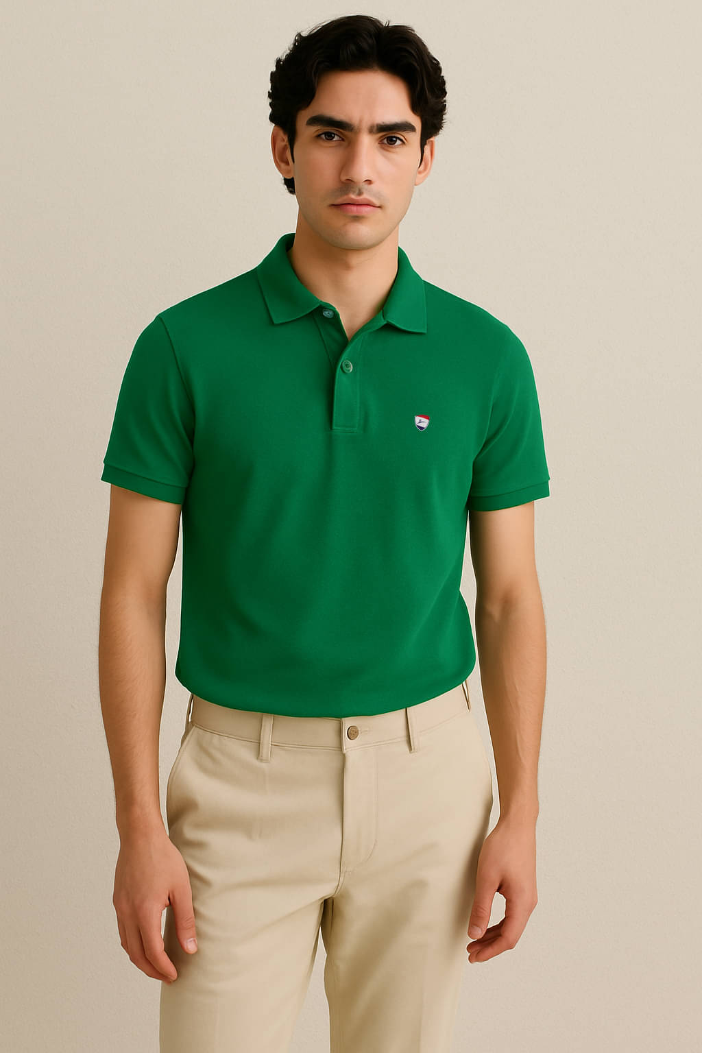 Zeffit Men Cotton Blend Regular Fit Solid T-Shirt ( Green ) Zeffit Men Cotton Blend Regular Fit Solid T-Shirt ( Green )