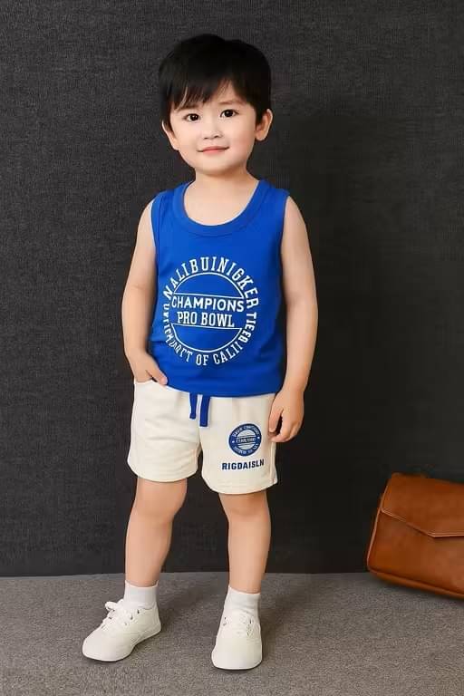 child store Pack of 1 Baby Boys Cotton Blend T-Shirt & Pants Set ( Royal Blue )     			child store Pack of 1 Baby Boys Cotton Blend T-Shirt & Pants Set ( Royal Blue )