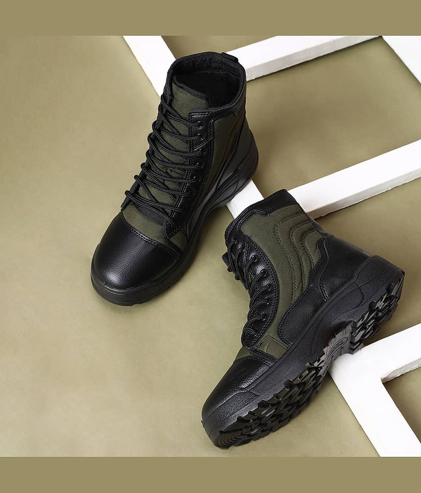 Mactree Black Men's Boots - Main Image