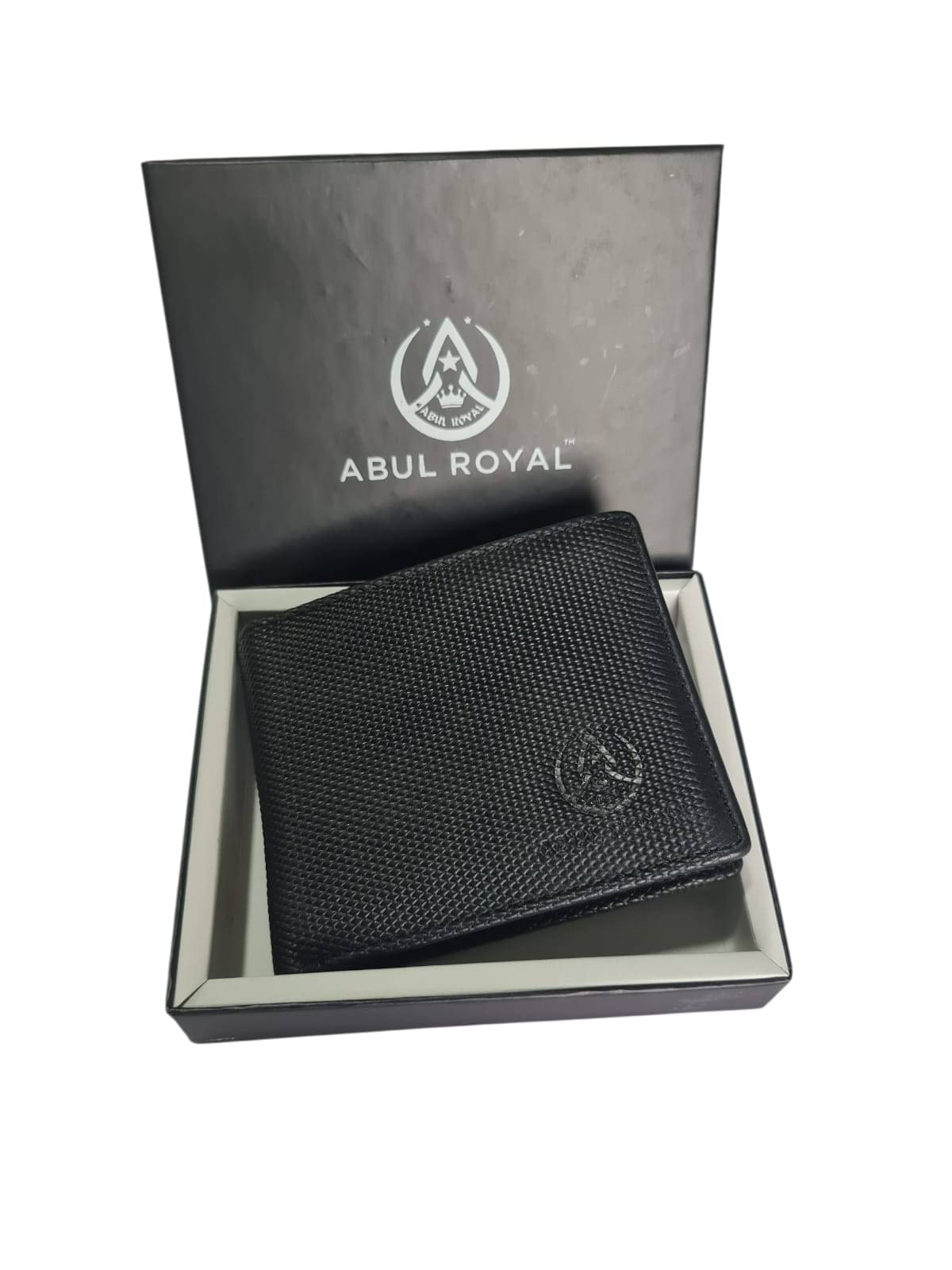     			ABUL ROYAL Leather Printed Men's Two Fold Wallet With 9 Slots For Card ( Black , Pack of 1 )