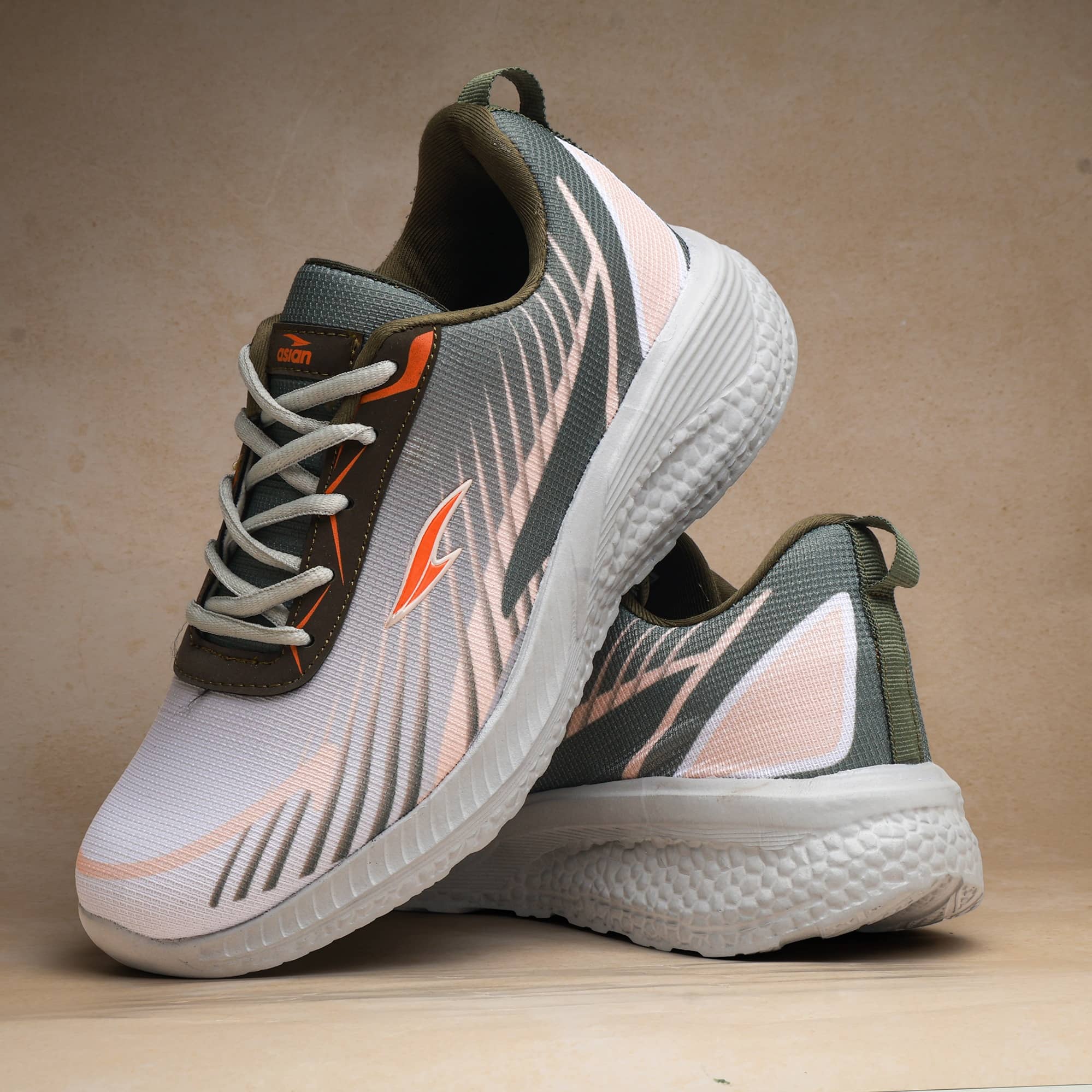 ASIAN TOOFAN-10 Olive Men's Sports Running Shoes - Sports Shoes | Buy online on ZillyBuy