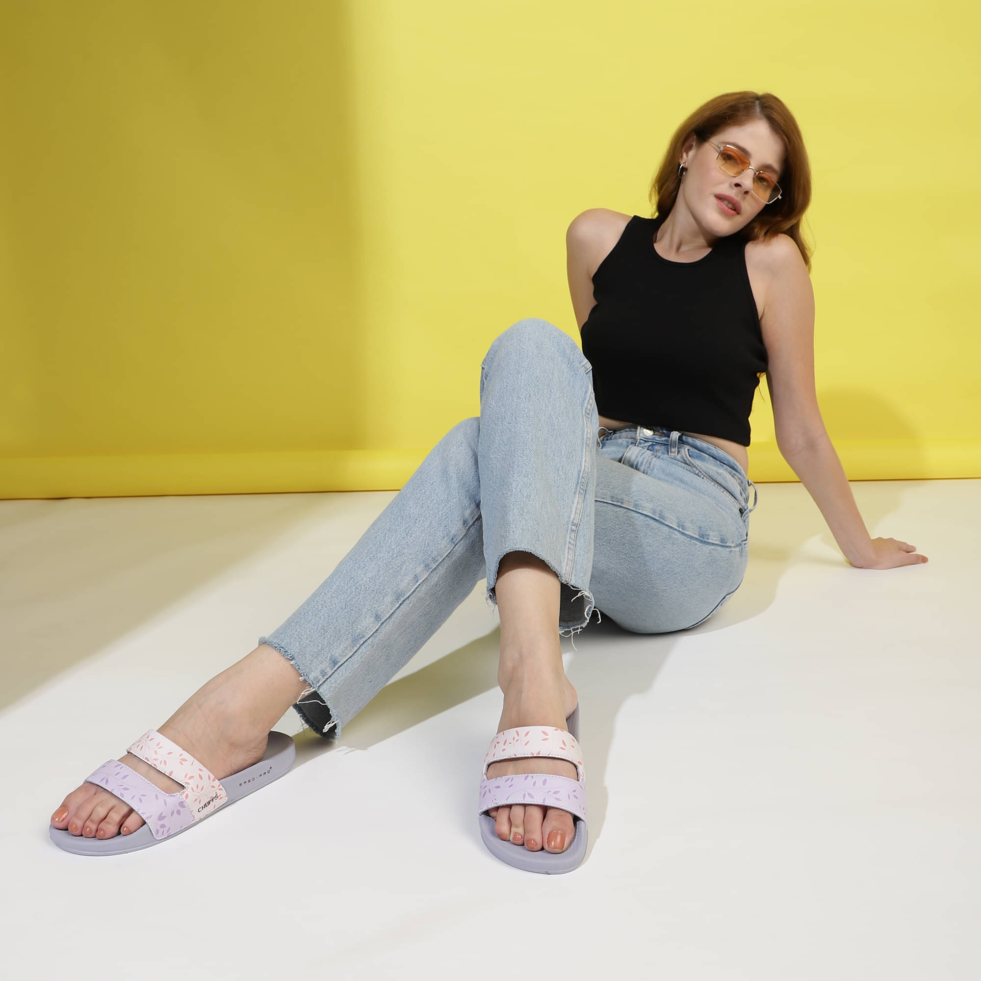     			CHUPPS Purple Women's Slide Flip Flop