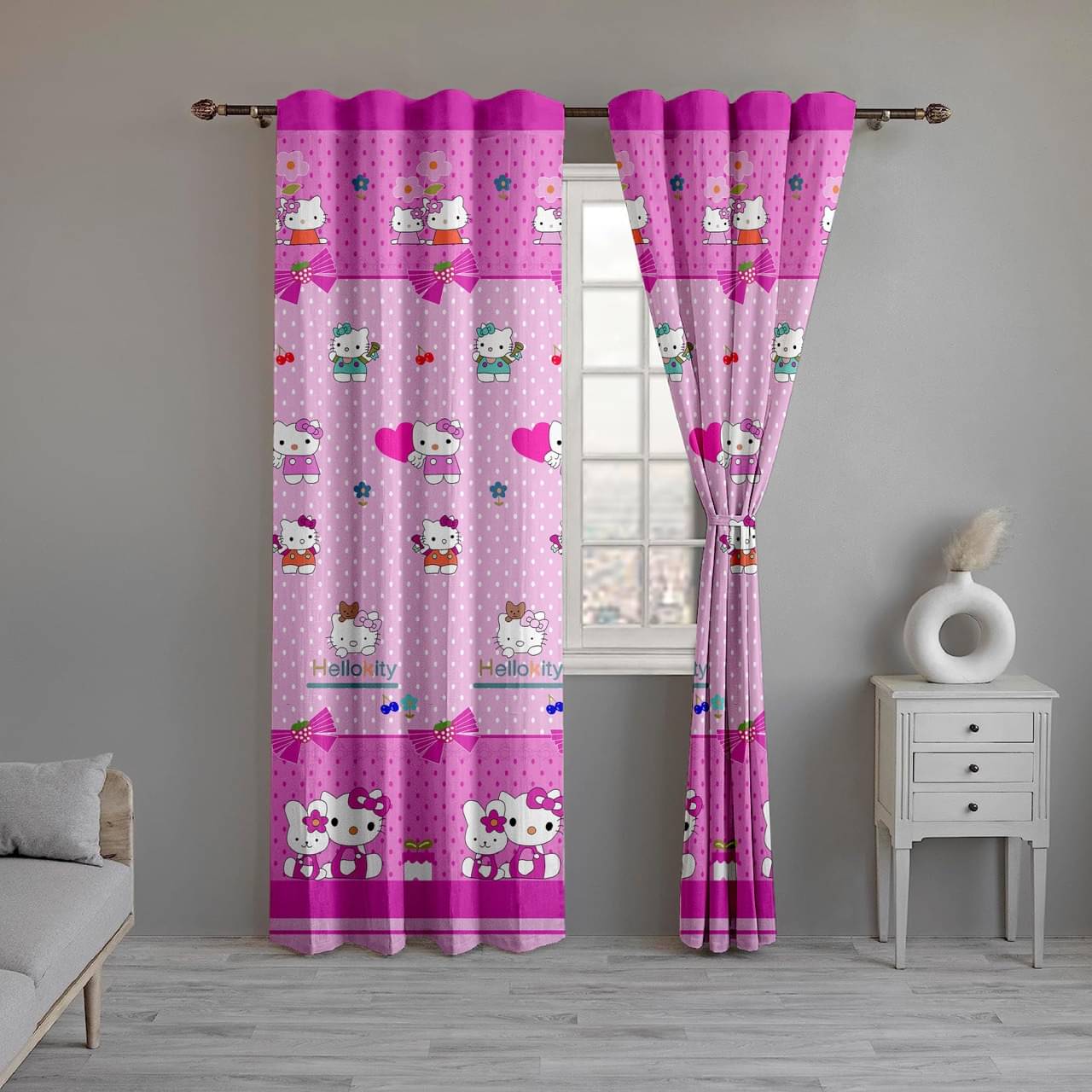     			CURTAINRY Humor & Comic Room Darkening Eyelet Curtain 7 ft ( Pack of 1 ) - Purple