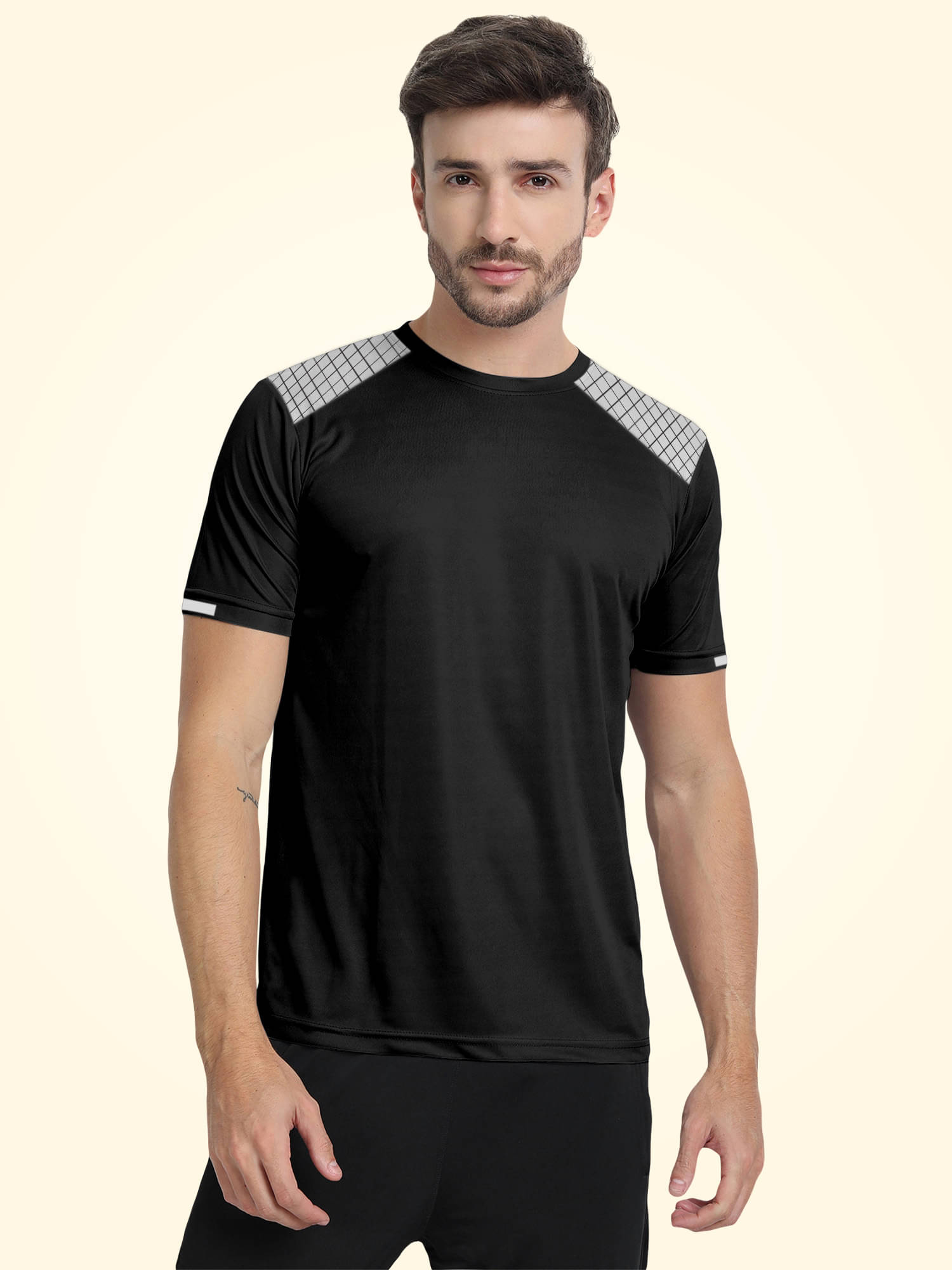FTX Men Polyester Regular Fit Solid T-Shirt ( Black ) FTX Men Polyester Regular Fit Solid T-Shirt ( Black )