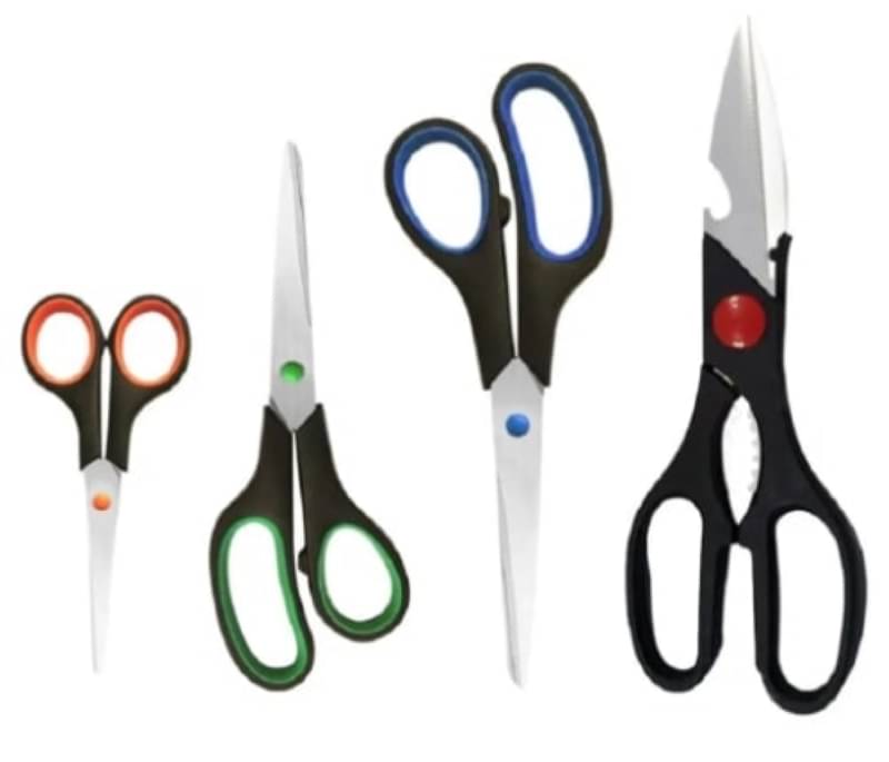 WHIMSICAL WONDERS 4 pc Multipurpose Scissors Set for Household,Home & Kitchen, Office, Art & Craft, Sewing, Cloth Cutting WHIMSICAL WONDERS 4 pc Multipurpose Scissors Set for Household,Home & Kitchen, Office, Art & Craft, Sewing, Cloth Cutting