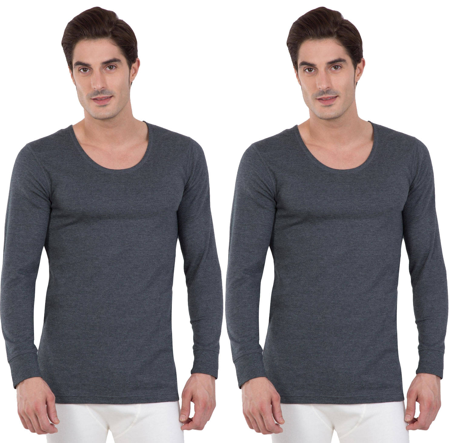     			Jockey Pack of 2 Cotton Thermal Tops For Men's ( Grey )