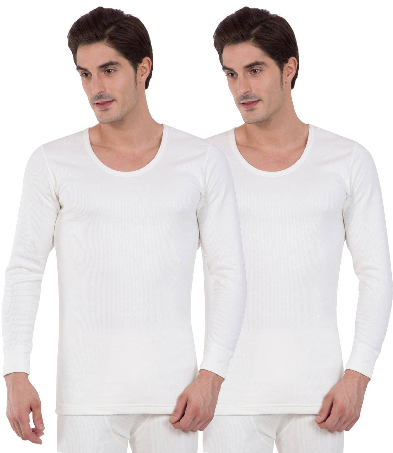     			Jockey Pack of 2 Cotton Thermal Tops For Men's ( White )