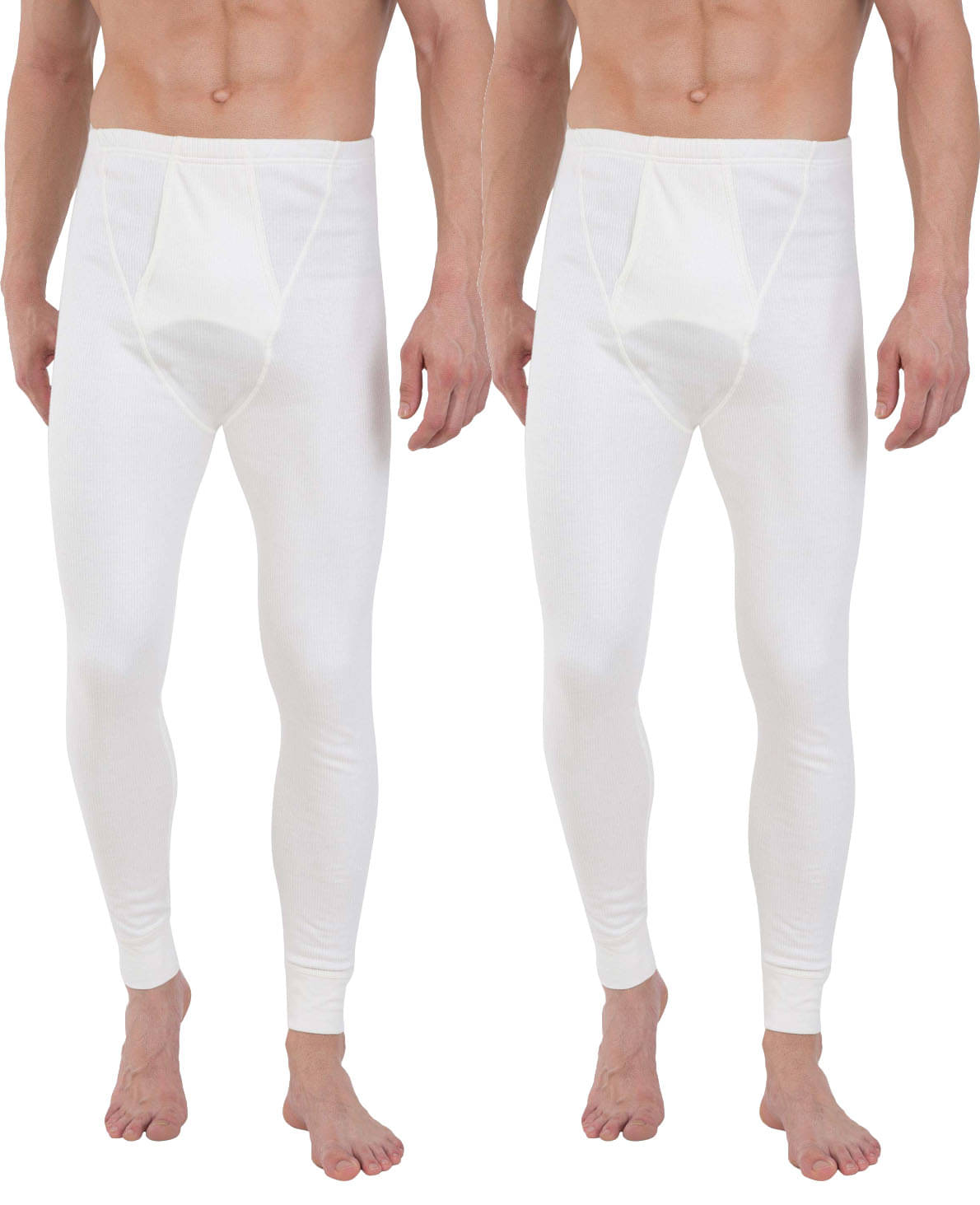 Jockey Pack of 2 Cotton Thermal Bottoms For Men's ( White )     			Jockey Pack of 2 Cotton Thermal Bottoms For Men's ( White )