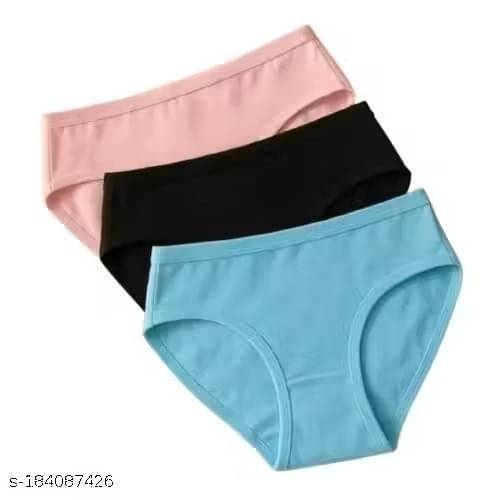     			MAMADEV Cotton Lycra Briefs ( Multi Color , Pack of 3 )