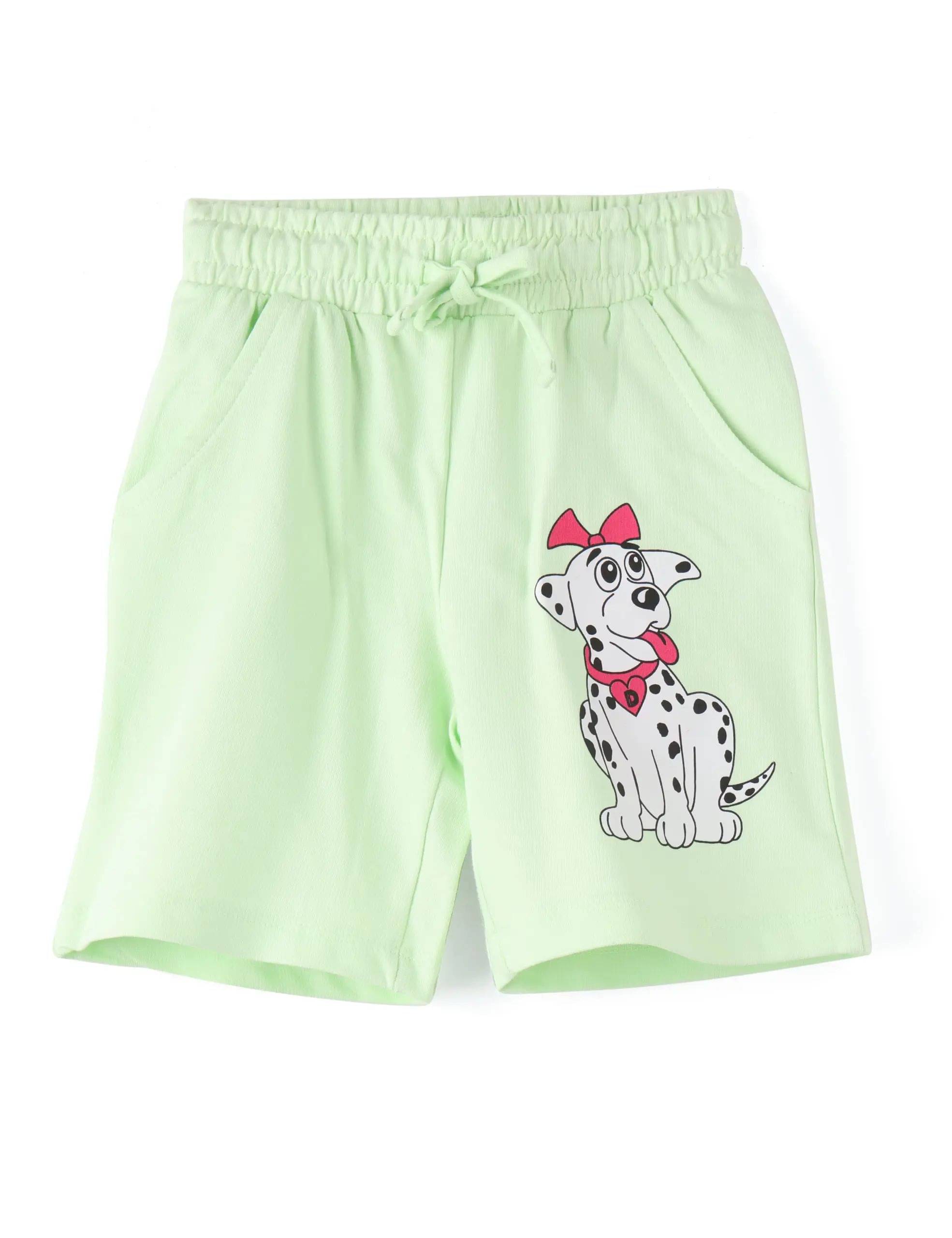     			Mijoosh Pack of 1 Girls Cotton Shorts ( Green )