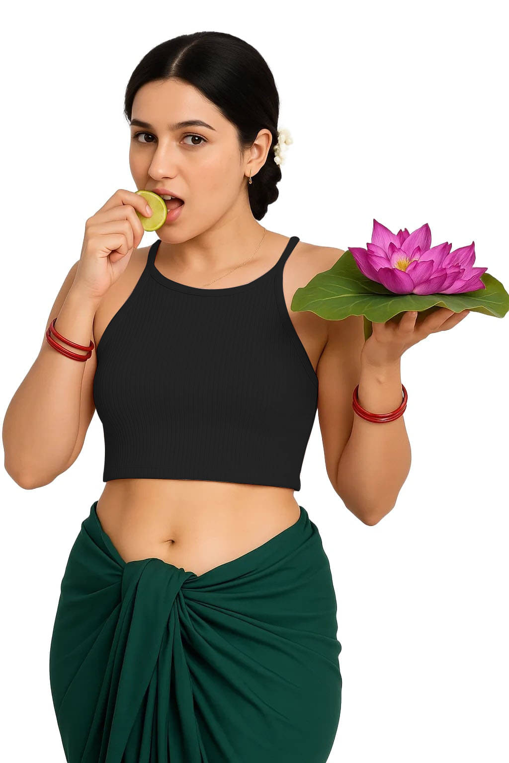 SOHOT Black Readymade without Pad Cotton Women's Blouse ( Pack of 1 )     			SOHOT Black Readymade without Pad Cotton Women's Blouse ( Pack of 1 )