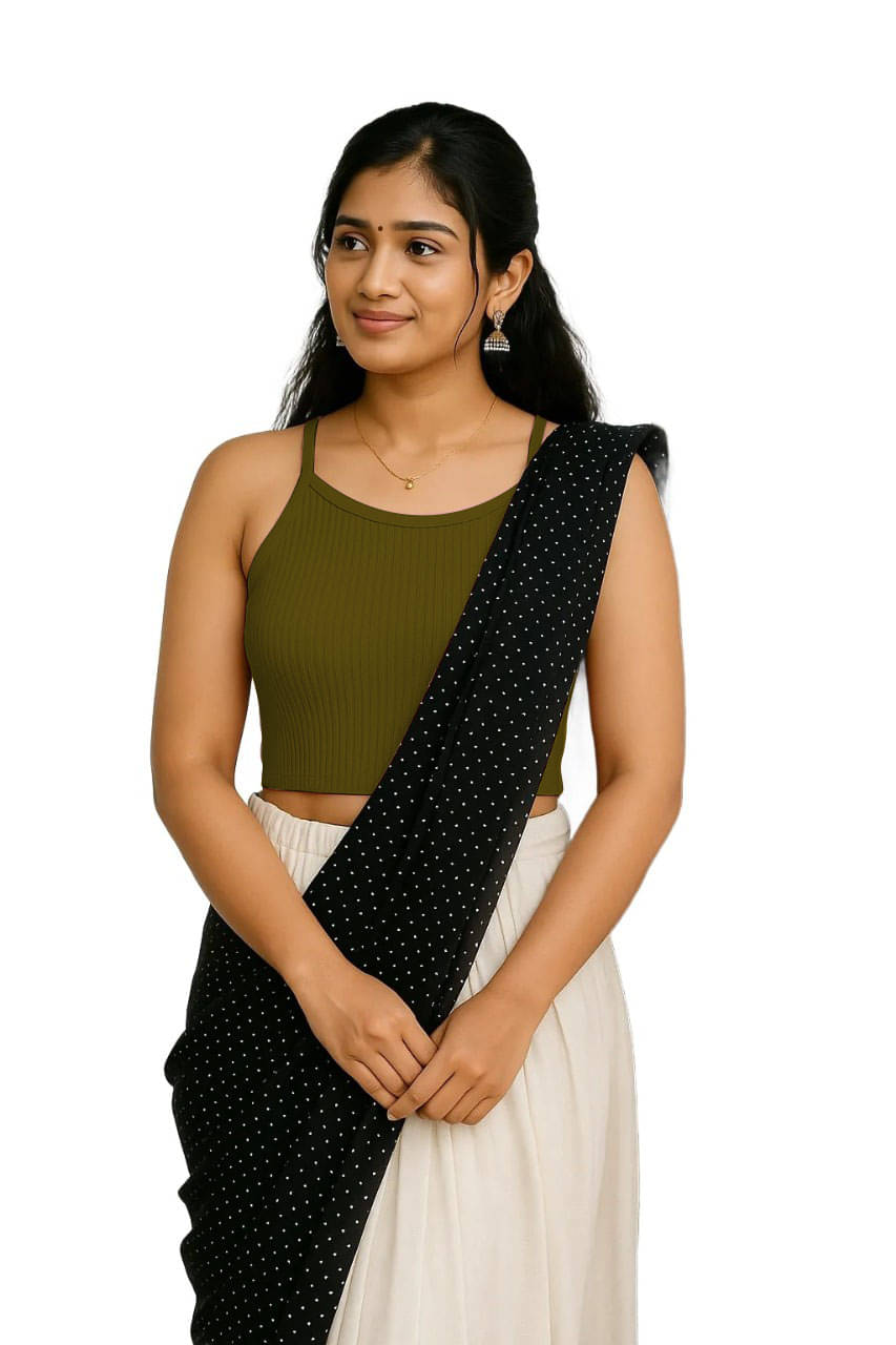     			SOHOT Green Readymade without Pad Cotton Women's Blouse ( Pack of 1 )