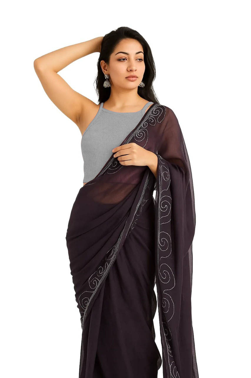     			SOHOT Grey Melange Readymade without Pad Cotton Women's Blouse ( Pack of 1 )