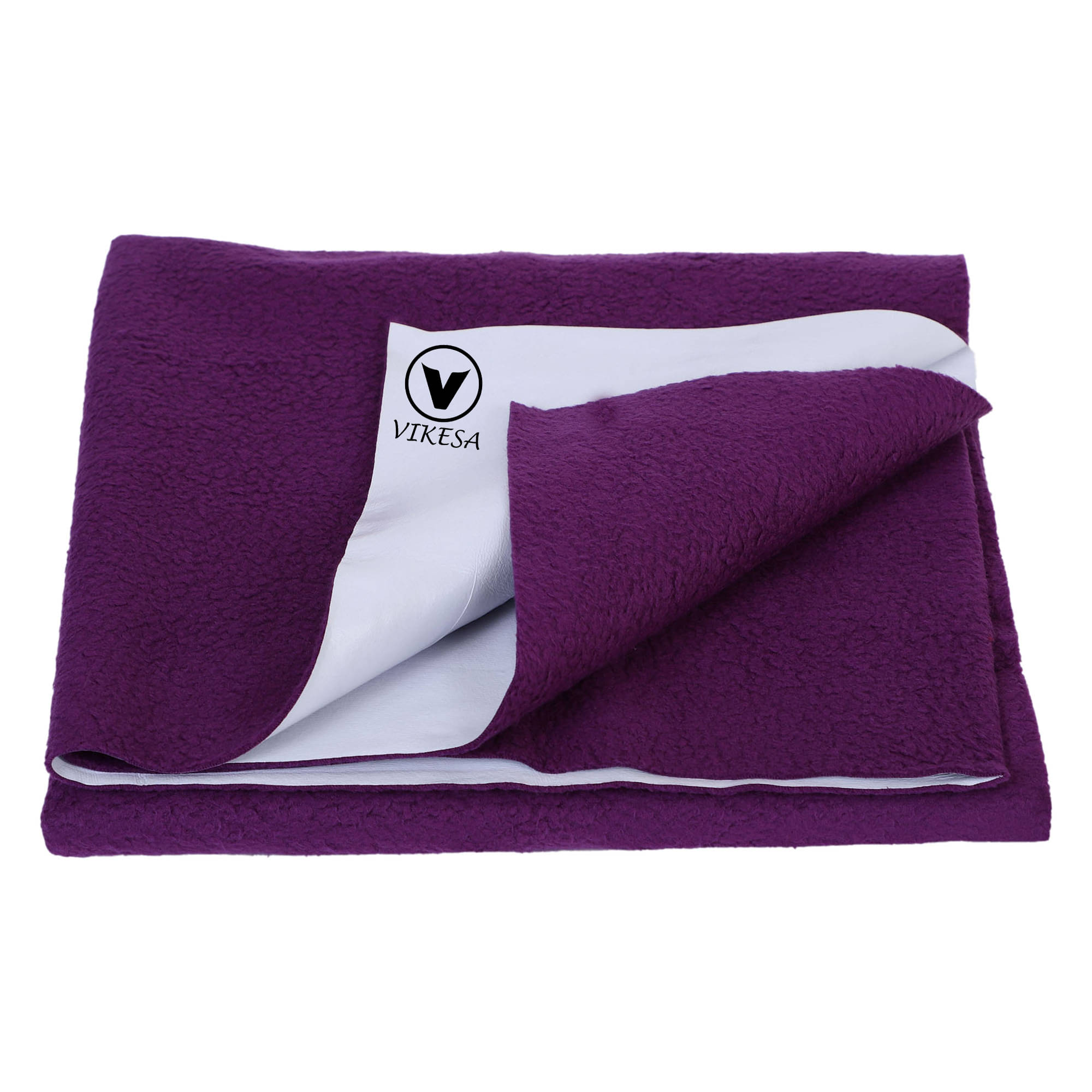     			VIKESA Purple Fleece ( 1 pcs) Bedding Sets