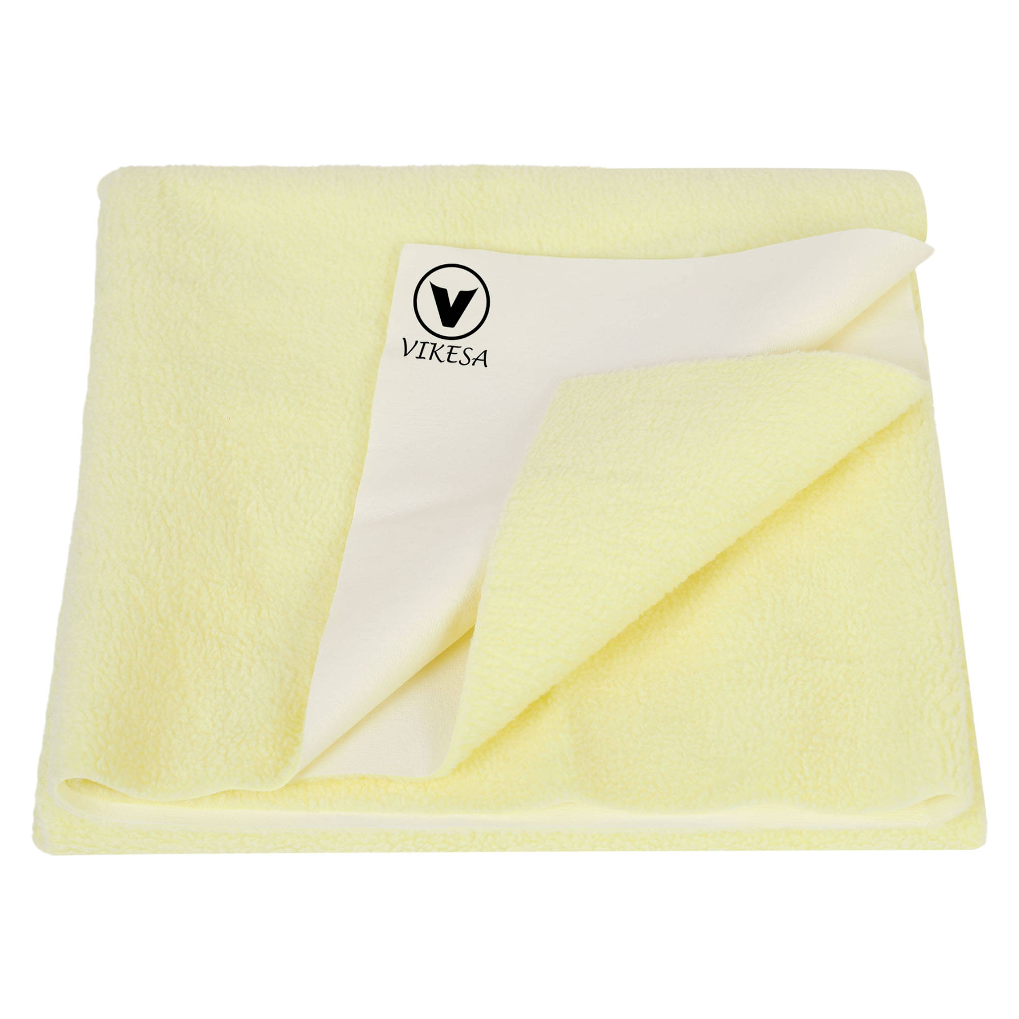     			VIKESA Yellow Fleece ( 1 pcs) Bedding Sets