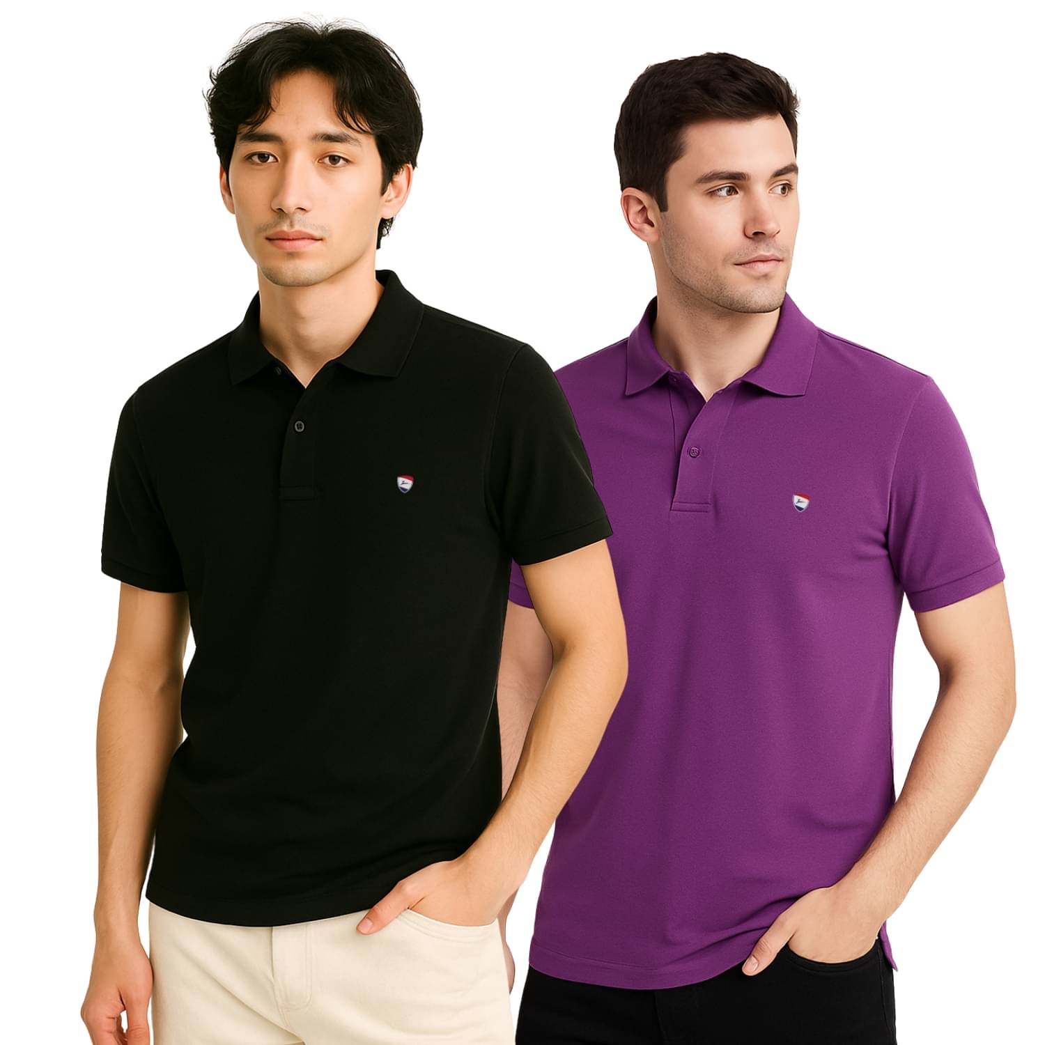 Zeffit Men Cotton Blend Regular Fit Solid T-Shirt ( Multicolor2 ) Zeffit Men Cotton Blend Regular Fit Solid T-Shirt ( Multicolor2 )
