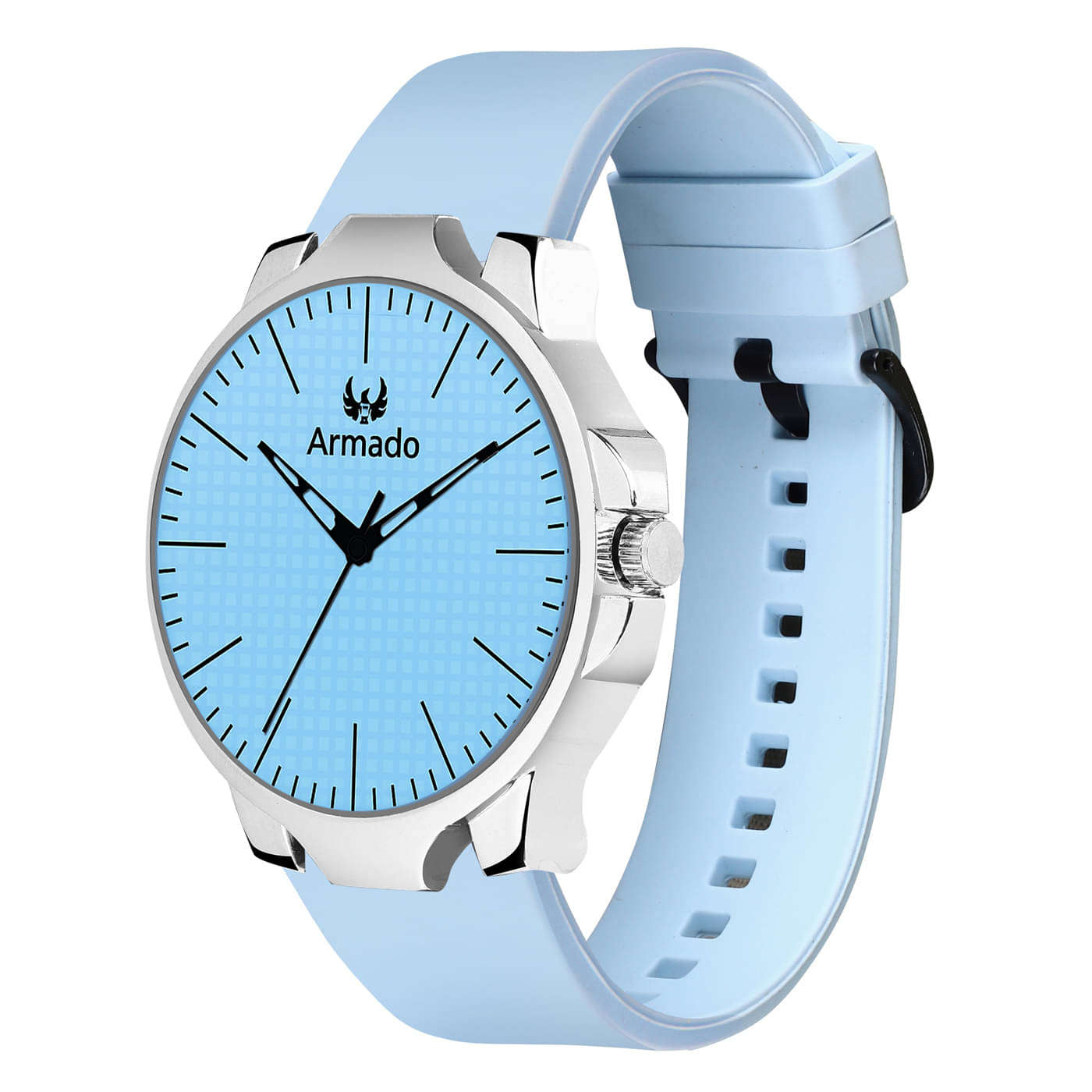     			Armado Blue Silicon Analog Men's Watch