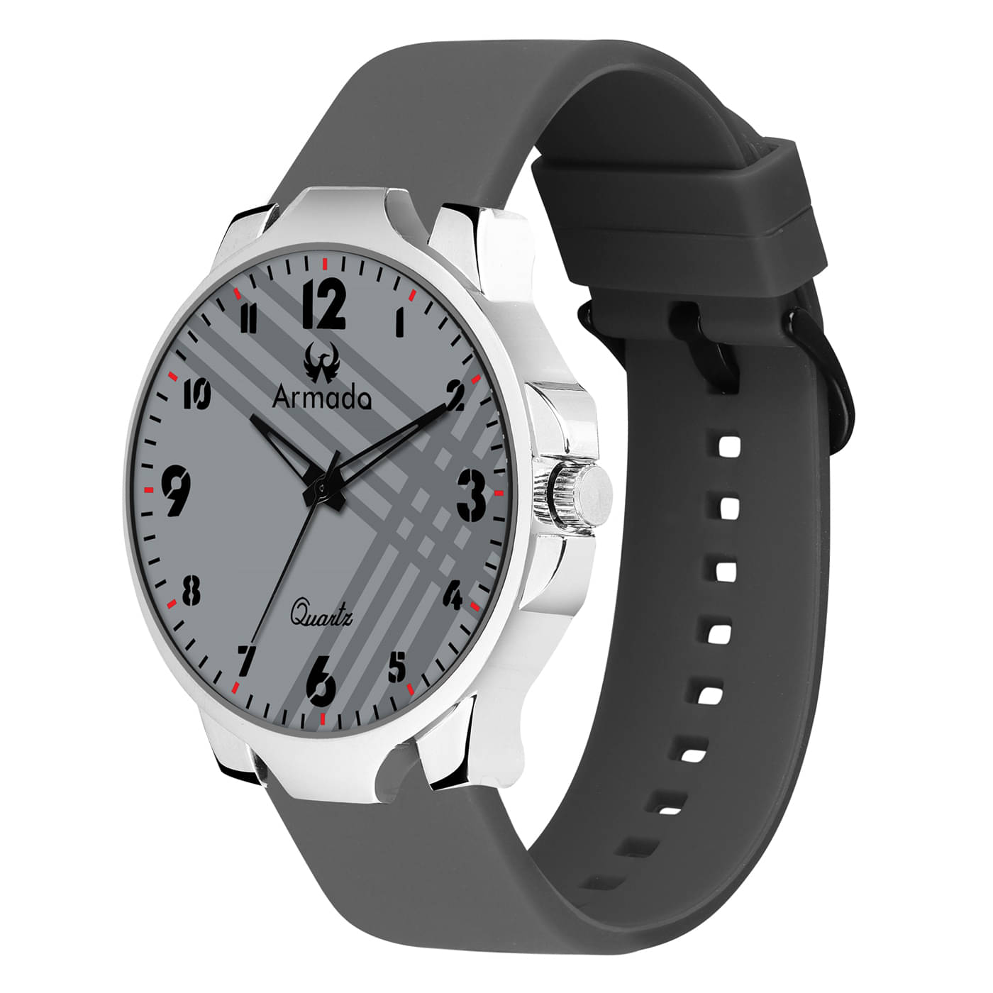     			Armado Dark Grey Silicon Analog Men's Watch
