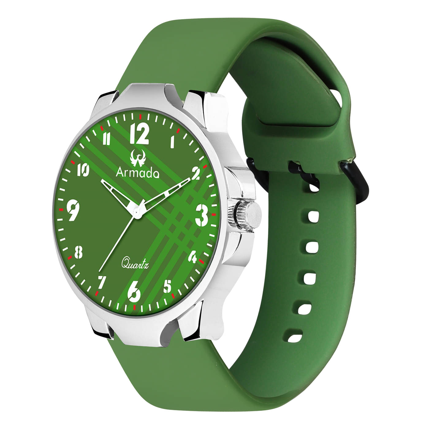     			Armado Green Silicon Analog Men's Watch