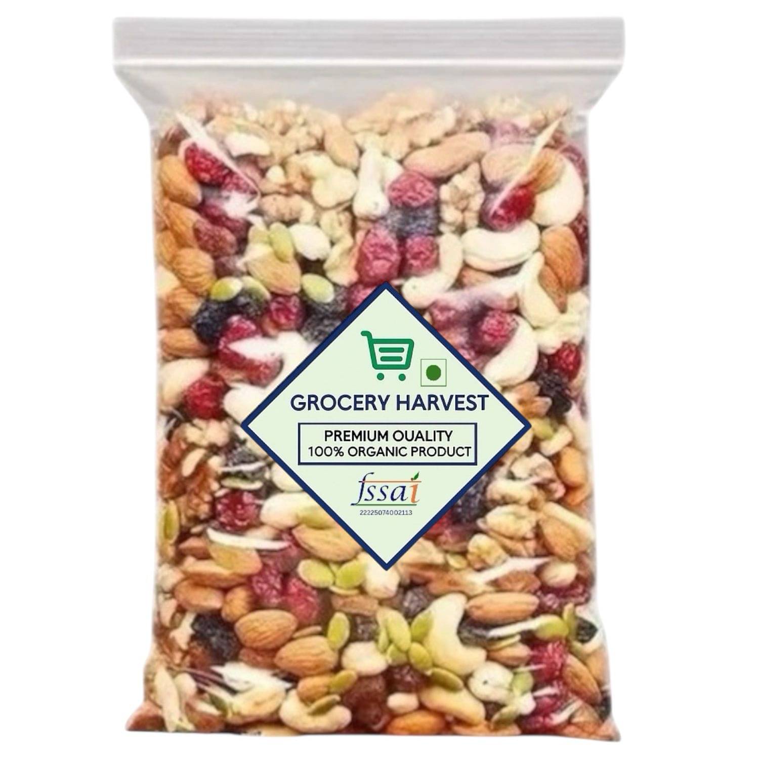     			Grocery Harvest Mixed Fruits,Mixed Nuts,Seed Mix 500 g