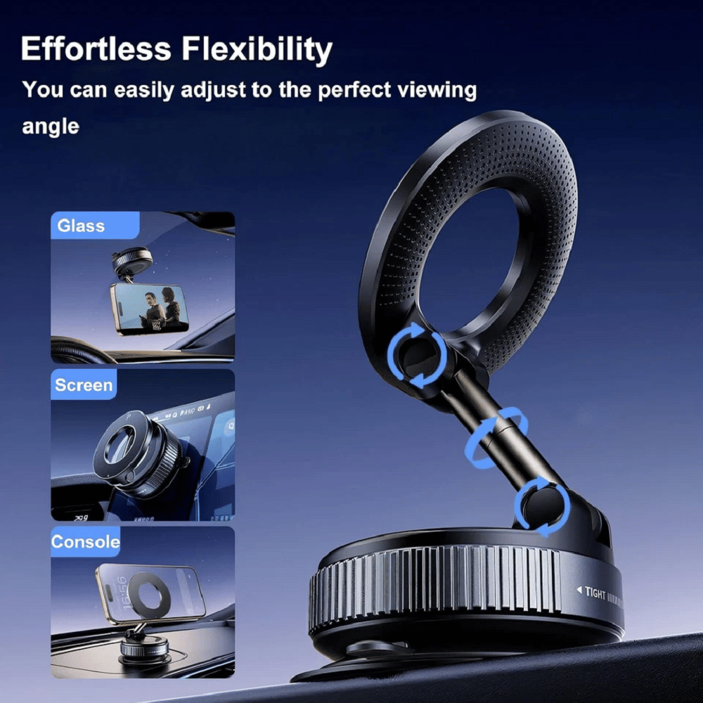 HUG PUPPY Dashboard & Windshield Single Clamp Car Mobile Holder - Black HUG PUPPY Dashboard & Windshield Single Clamp Car Mobile Holder - Black