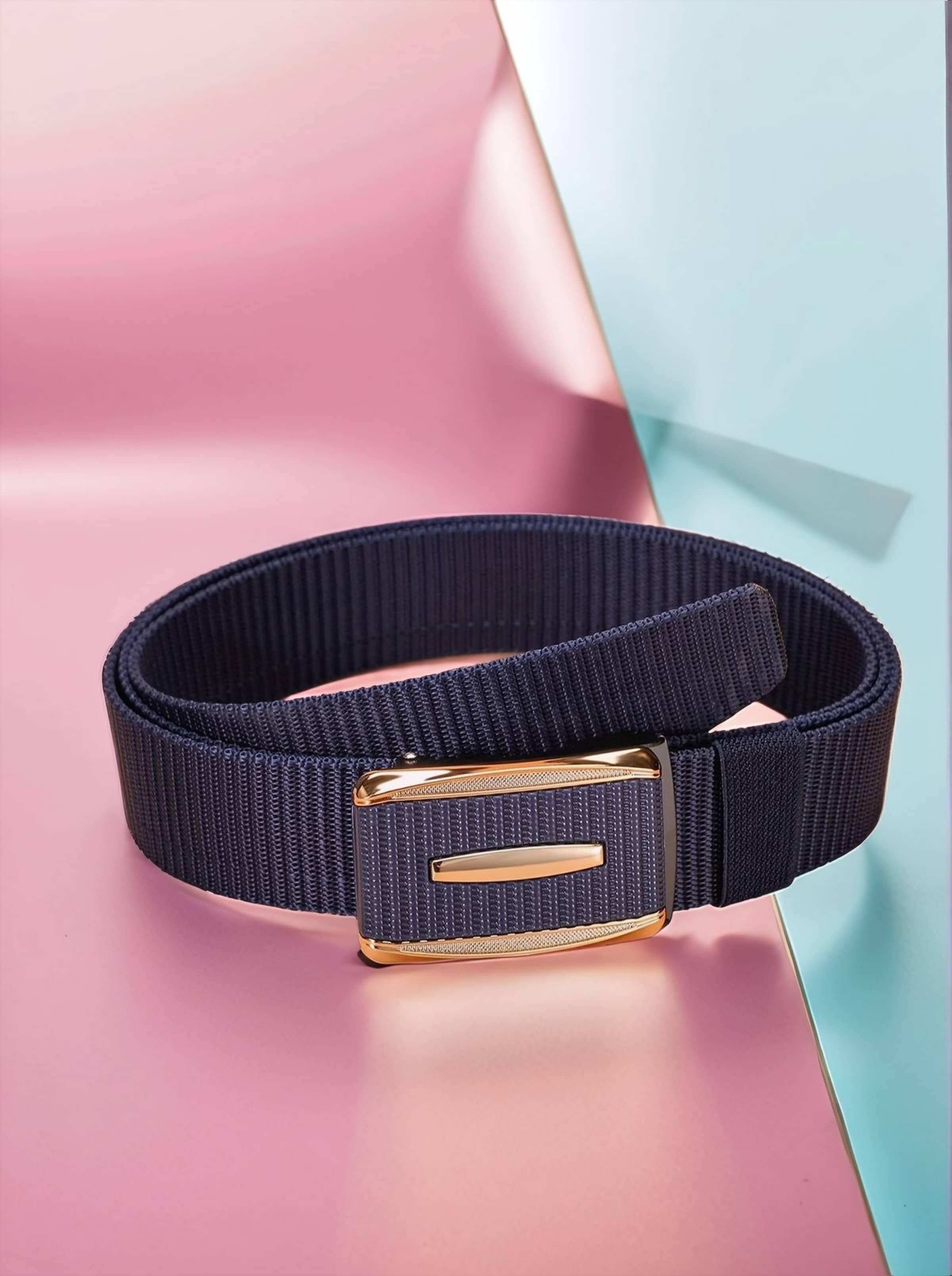 Infispace - Blue Polyester Men's Casual Belt ( Pack of 1 )