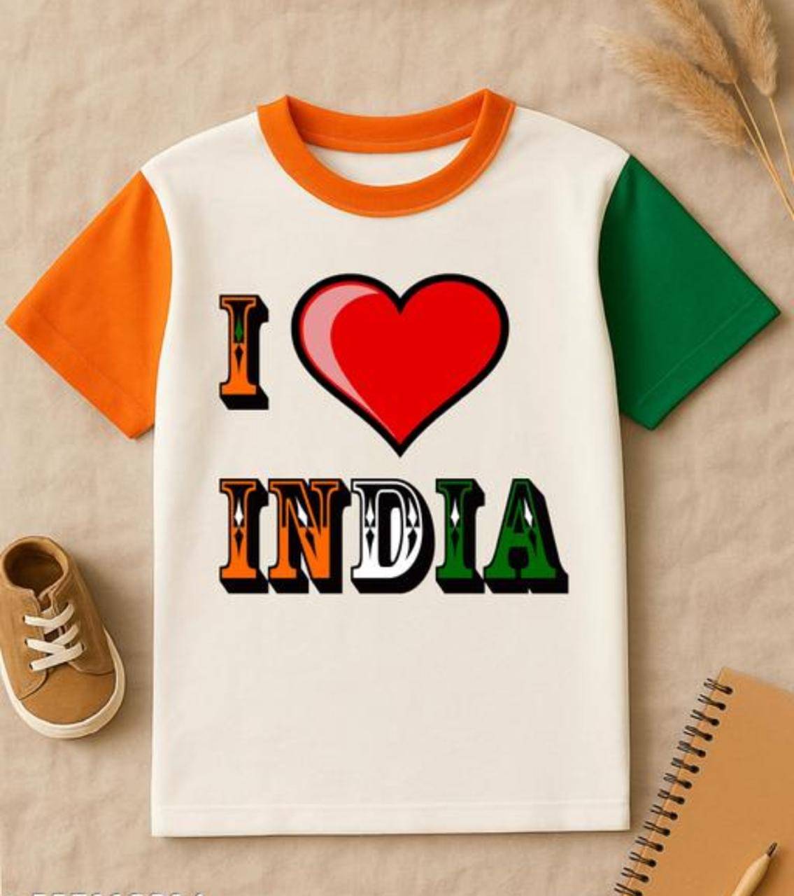     			MUSNAHGARMENTS Pack of 1 Boys & Girls Cotton Blend T-Shirt ( White )