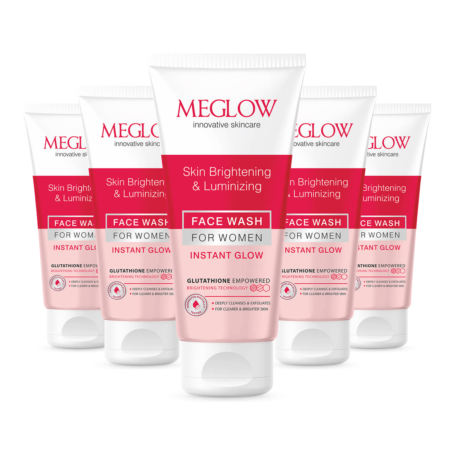 Meglow - Daily Use Face Wash For All Skin Type ( Pack of 5 )