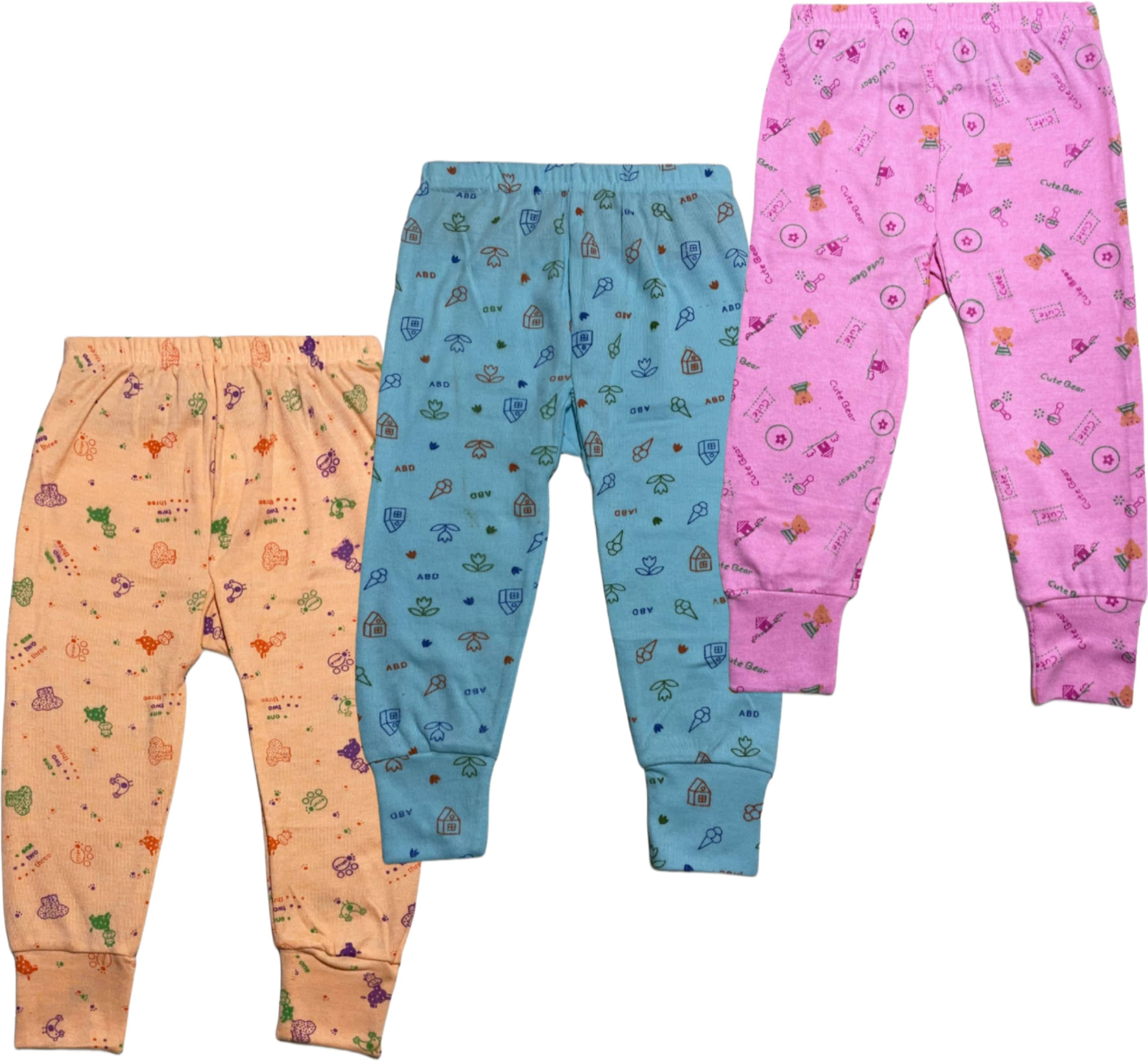 Prashant Associate Pack of 3 Baby Boys Cotton Blend Thermal Bottom ( Multicolor ) Prashant Associate Pack of 3 Baby Boys Cotton Blend Thermal Bottom ( Multicolor )