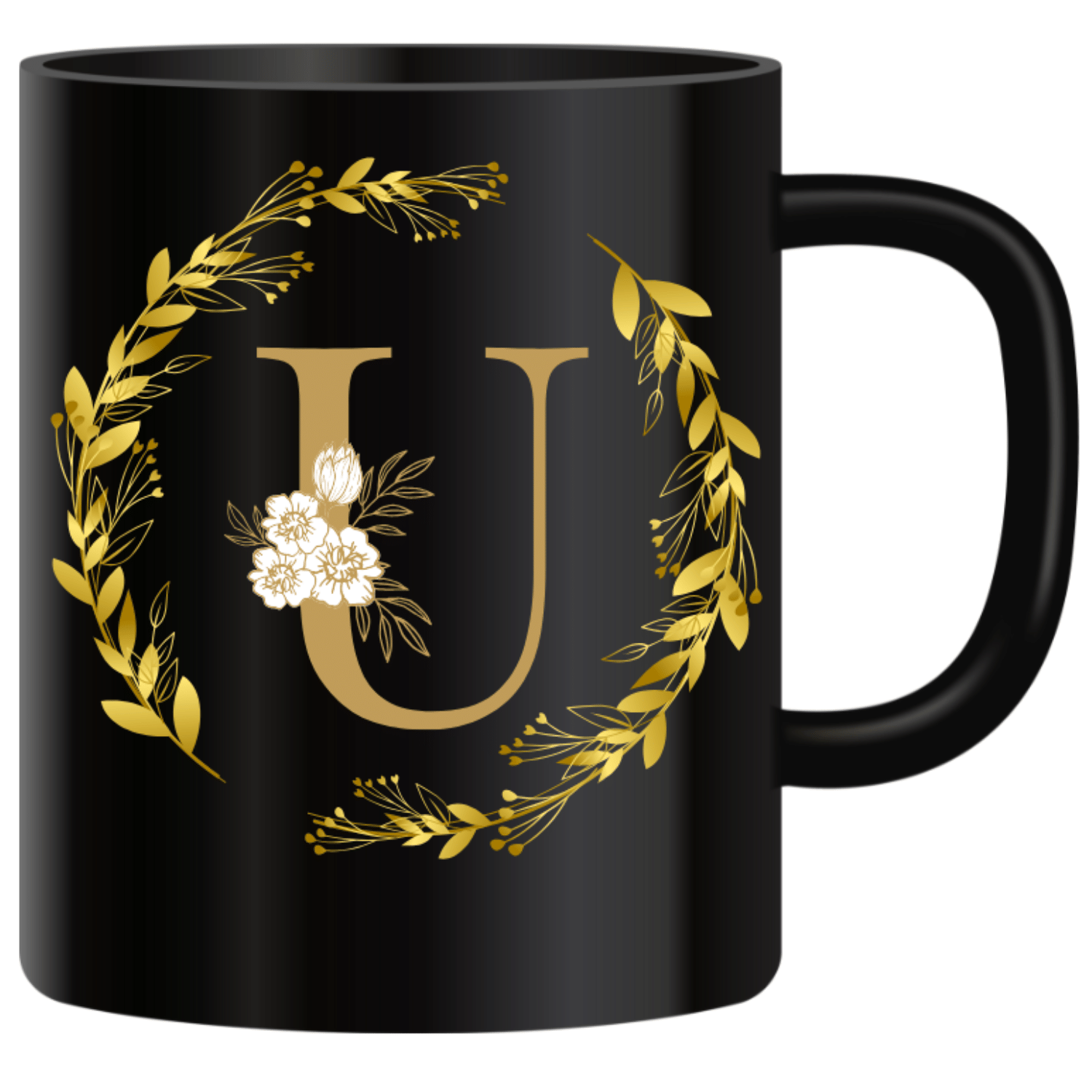     			Ridaa Printed Mug U Floral Ceramic Coffee Mug 350 mL ( Pack of 1 )