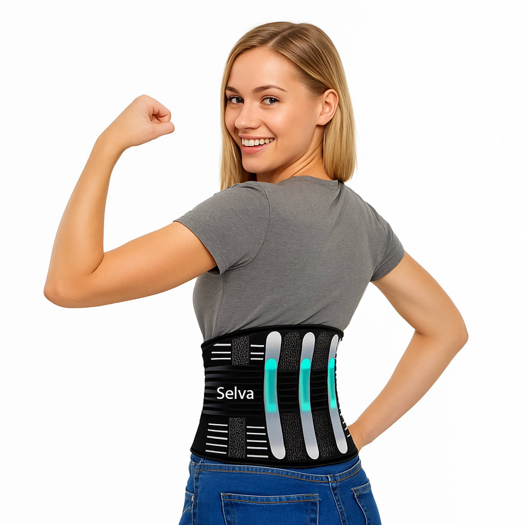 Selva Black Back Support ( Pack of 1 ) Selva Black Back Support ( Pack of 1 )