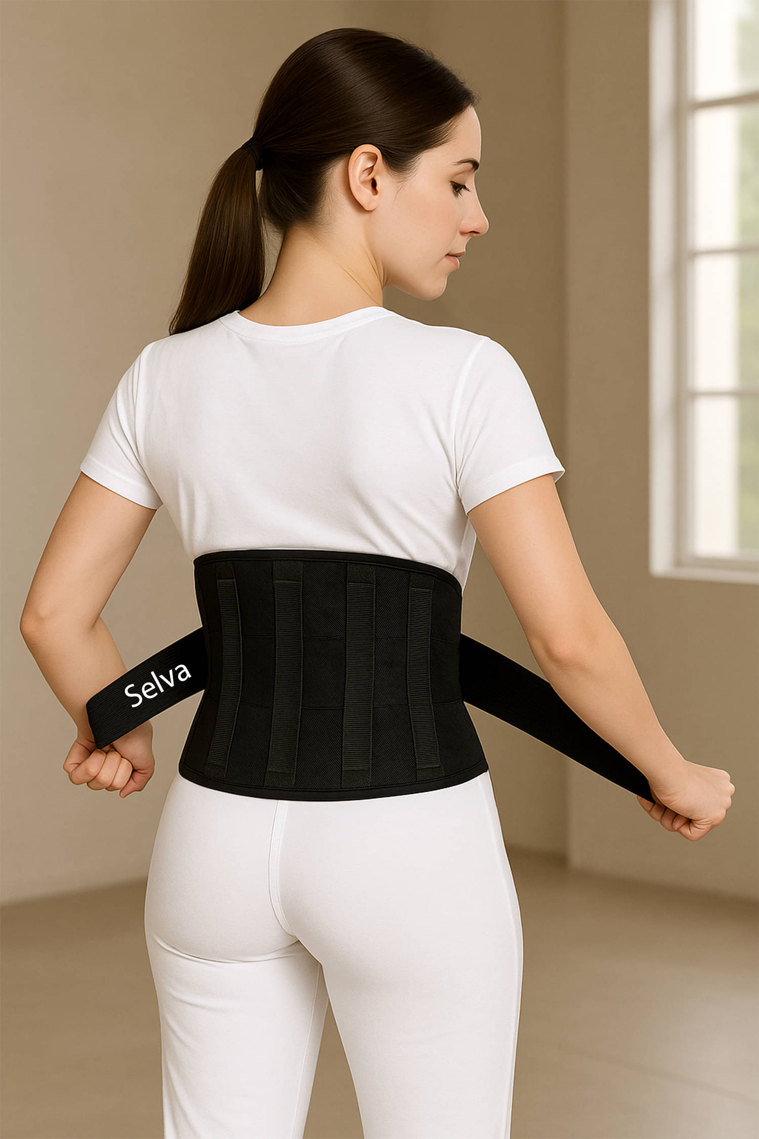 Selva Black Back Support ( Pack of 1 ) Selva Black Back Support ( Pack of 1 )