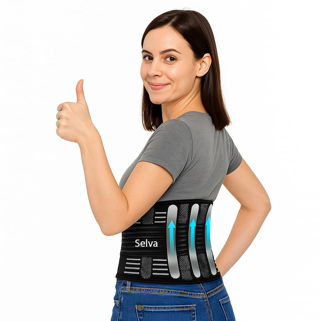     			Selva LS Belt Back Pain Relief (Waist & Back Support) Abdominal Support Free Size
