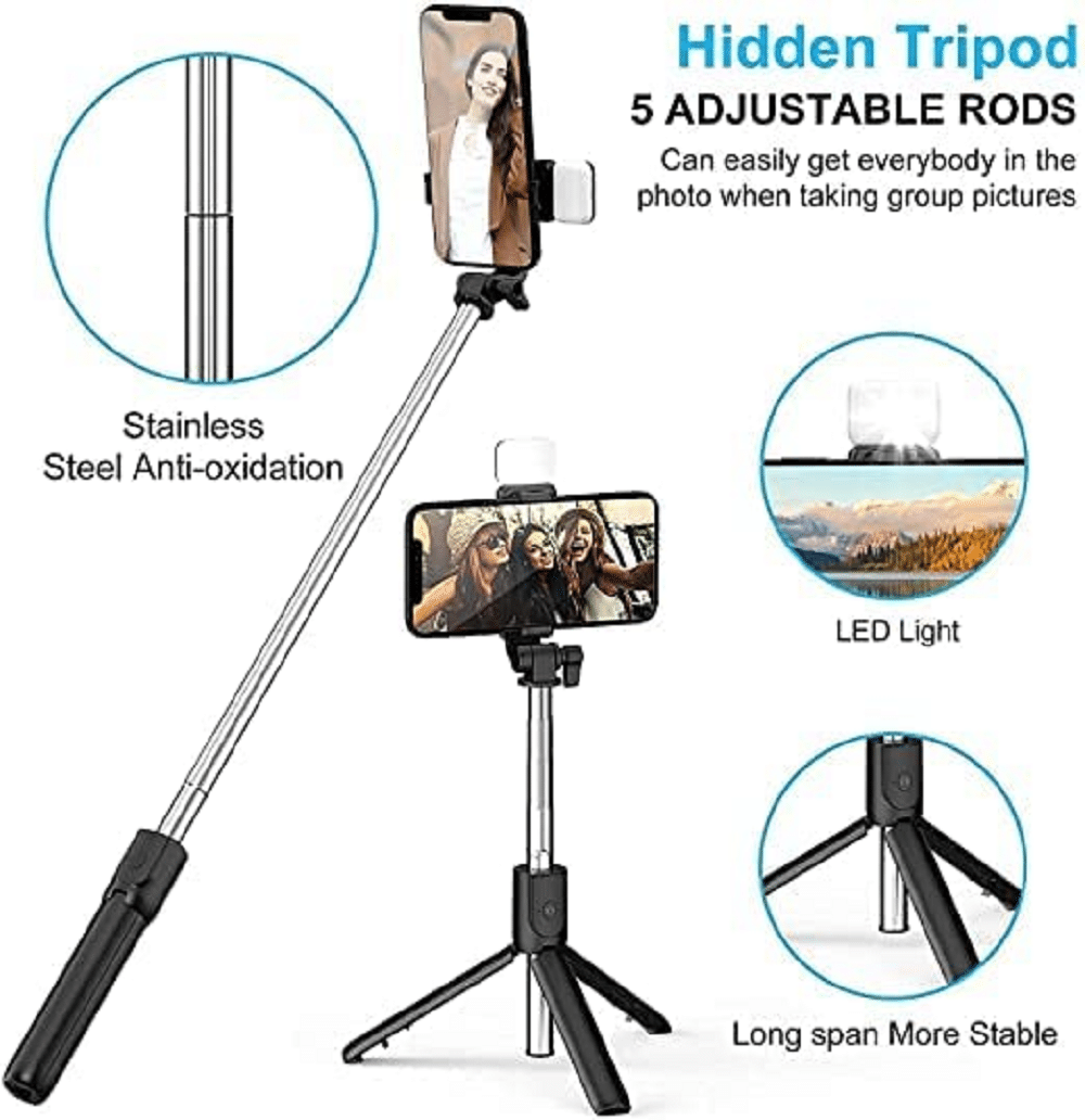 Shop To Shop Bluetooth Selfie Flash Light ( Black ) Shop To Shop Bluetooth Selfie Flash Light ( Black )