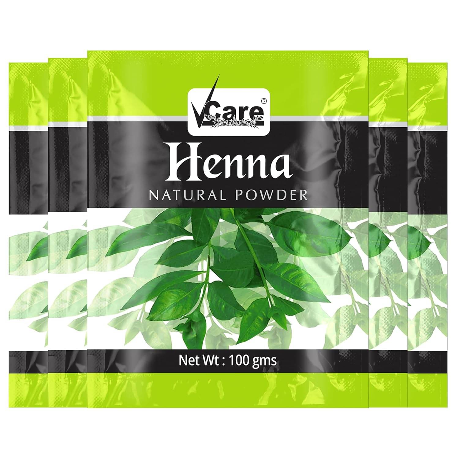 VCare Natural Henna 100 g Pack of 5     			VCare Natural Henna 100 g Pack of 5