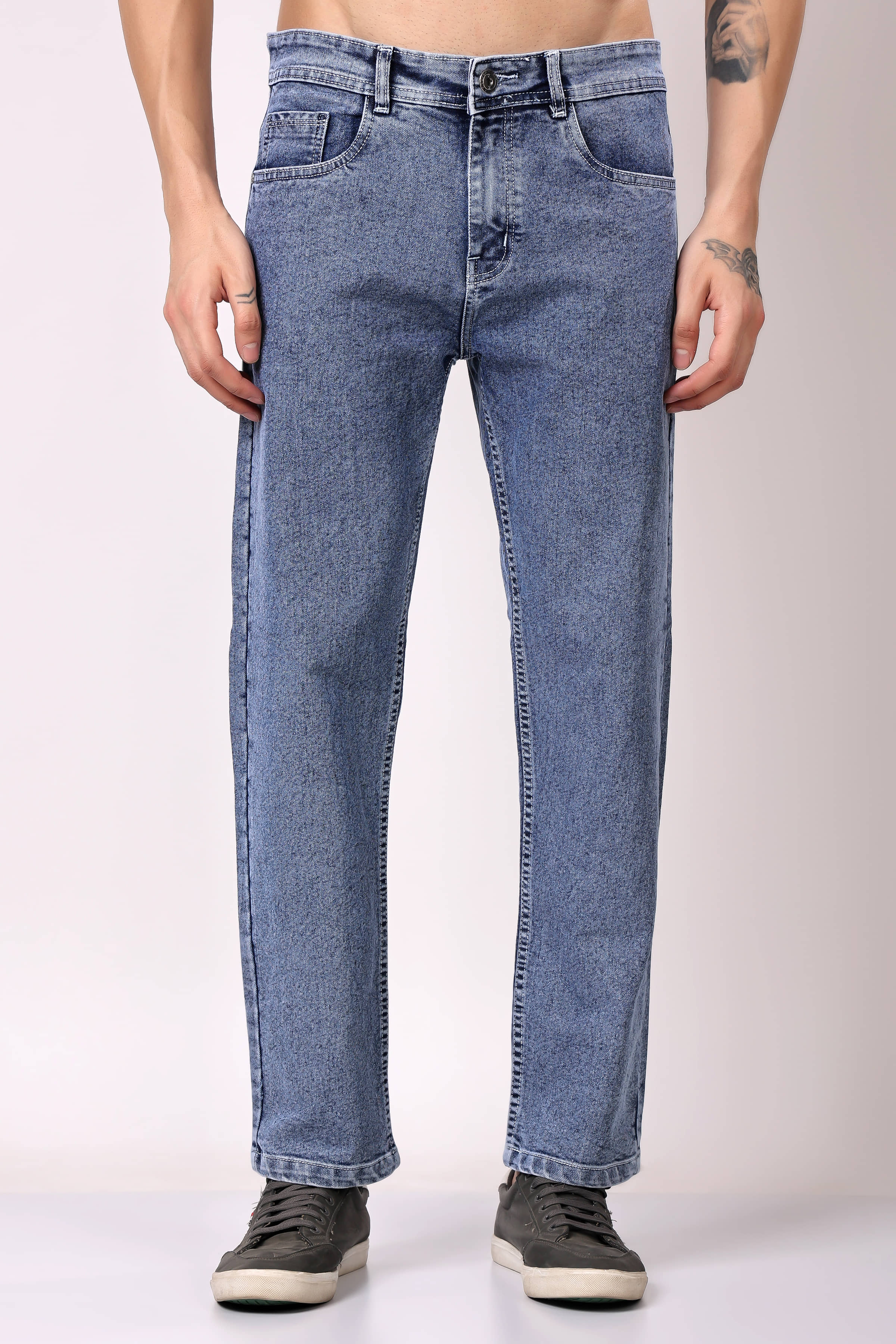 ZAYSH Regular Fit Basic Men's Jeans - Blue ( Pack of 1 ) - Jeans | Buy online on ZillyBuy