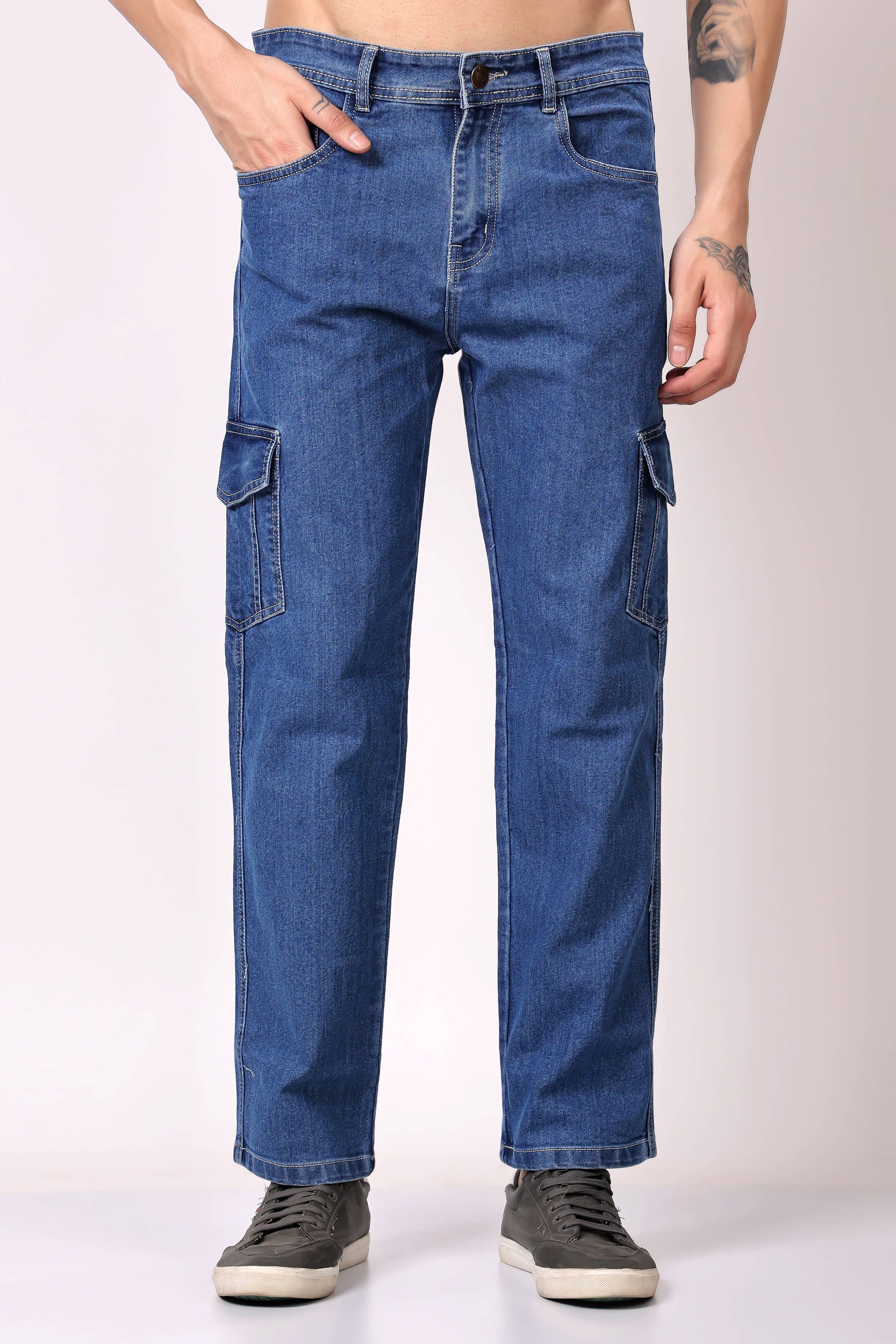 ZAYSH Regular Fit Basic Men's Jeans - Blue ( Pack of 1 ) ZAYSH Regular Fit Basic Men's Jeans - Blue ( Pack of 1 )