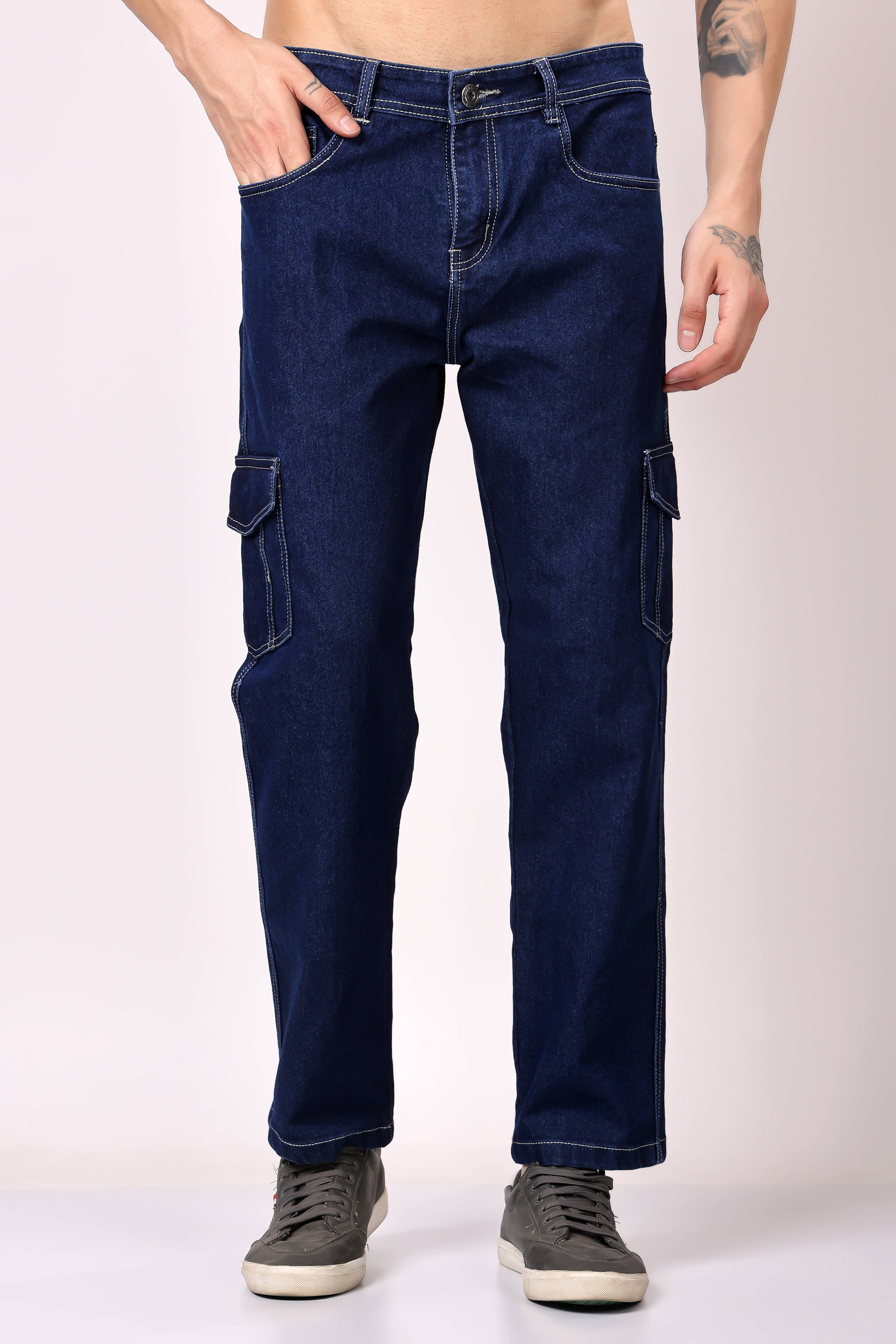     			ZAYSH Regular Fit Basic Men's Jeans - Dark Blue ( Pack of 1 )