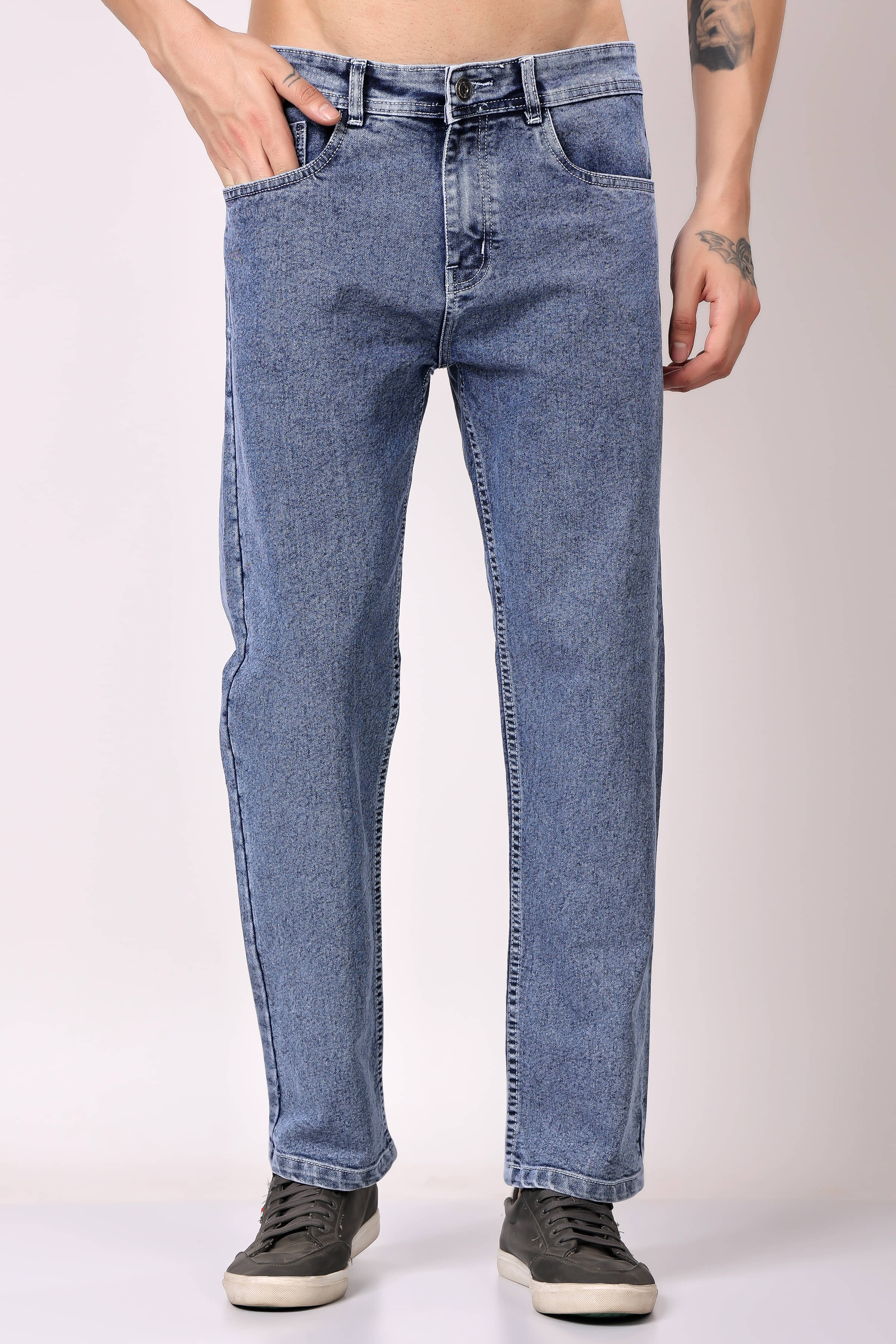 ZAYSH Regular Fit Basic Men's Jeans - Blue ( Pack of 1 ) - Jeans | Buy online on ZillyBuy