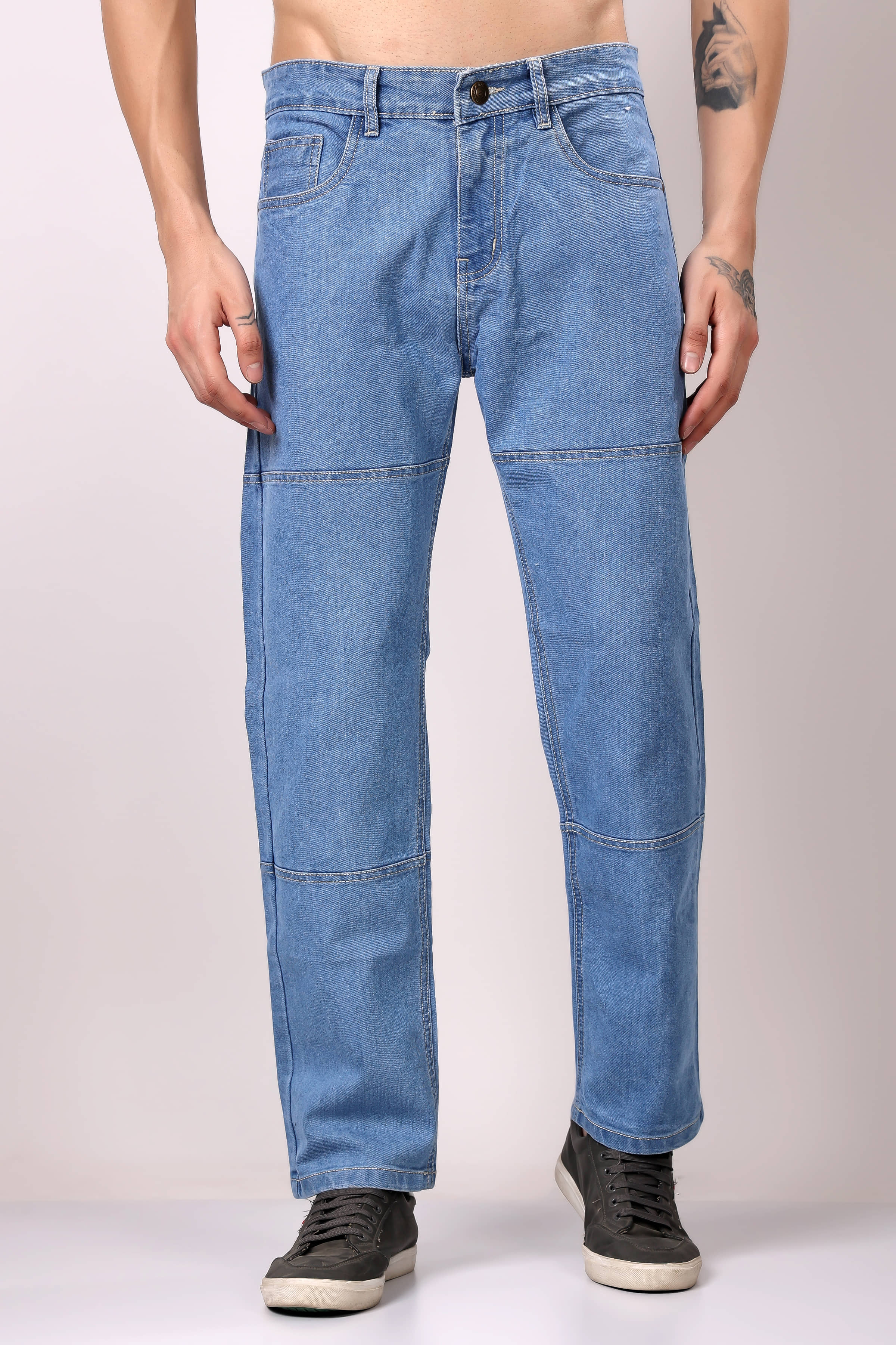 ZAYSH Regular Fit Solid Men's Jeans - Light Blue ( Pack of 1 ) - Jeans | Buy online on ZillyBuy