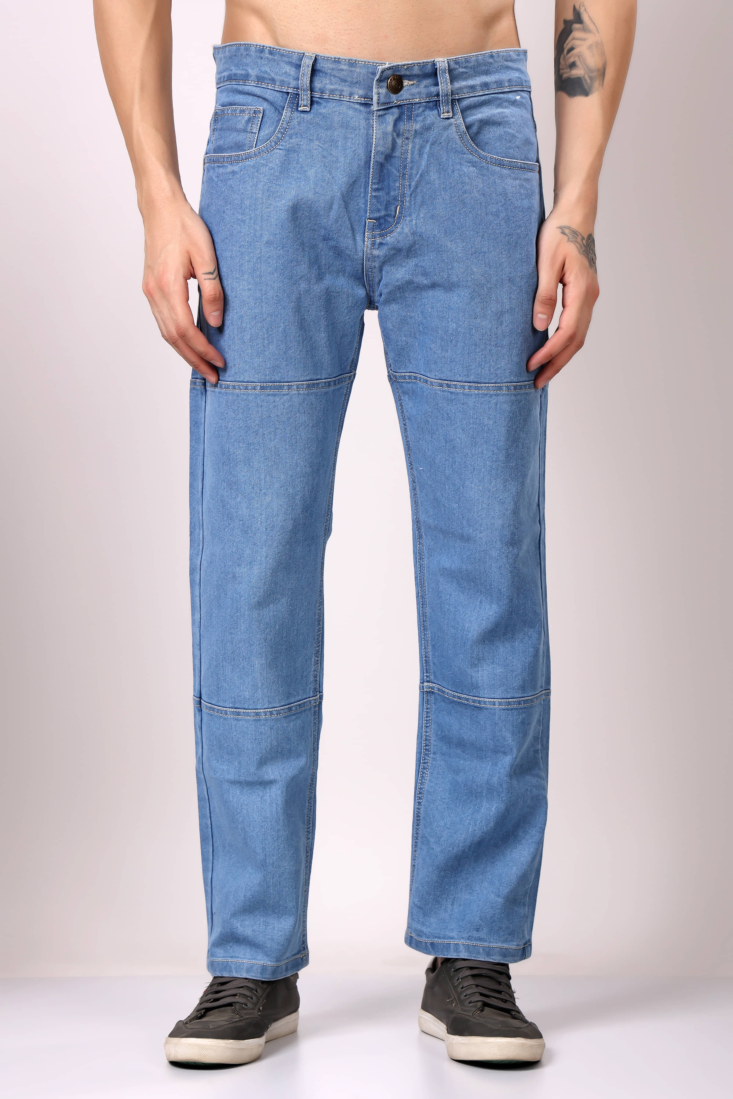 ZAYSH Regular Fit Solid Men's Jeans - Light Blue ( Pack of 1 ) - Jeans | Buy online on ZillyBuy