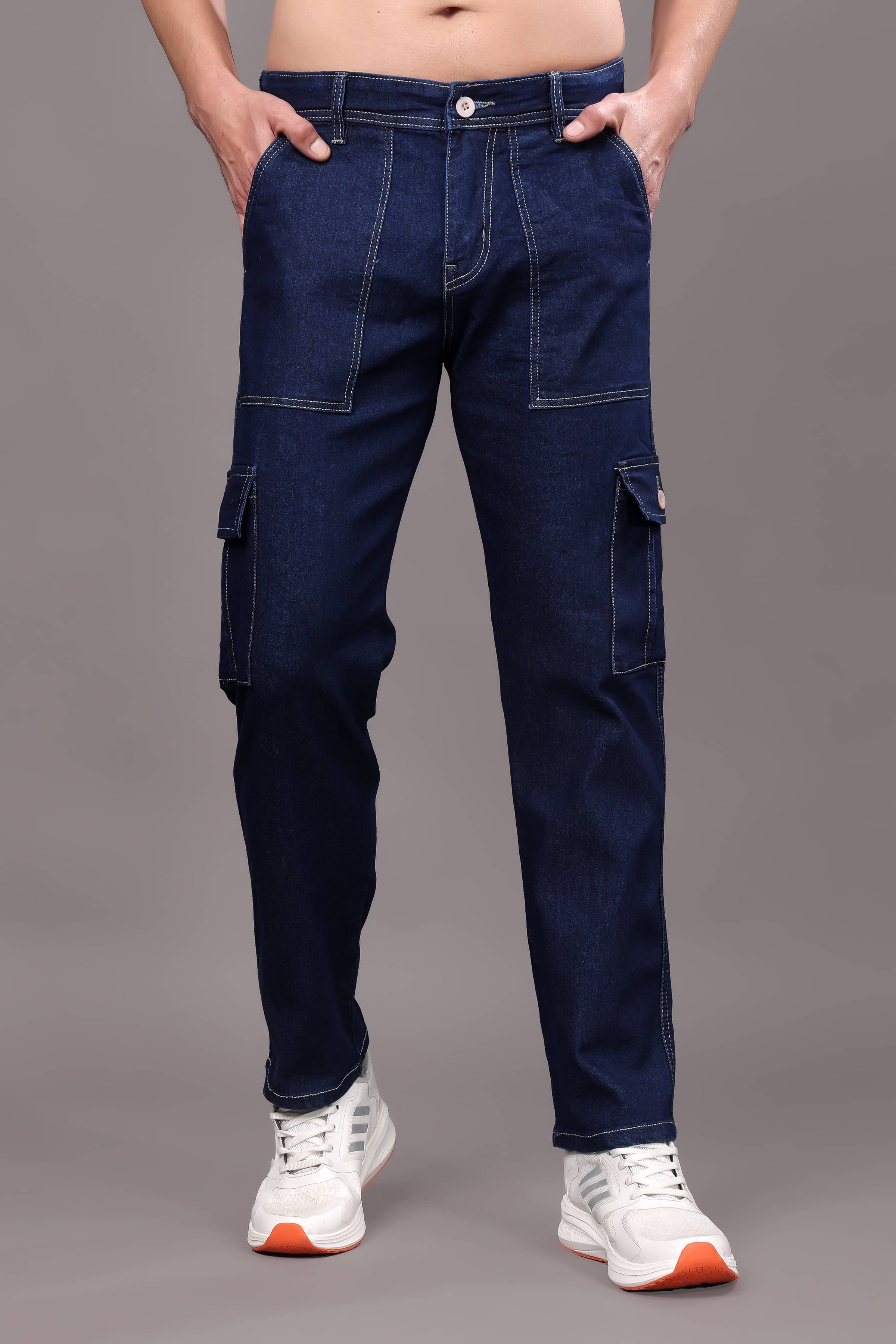 ZAYSH Regular Fit Basic Men's Jeans - Dark Blue ( Pack of 1 ) ZAYSH Regular Fit Basic Men's Jeans - Dark Blue ( Pack of 1 )