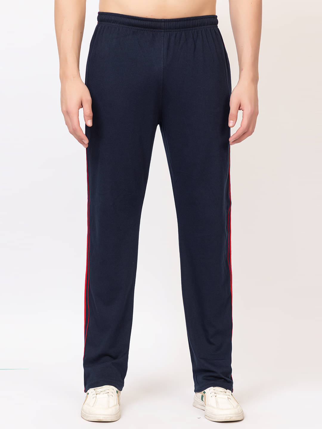 ZEFFORA Navy Cotton Blend Men's Trackpants ( Pack of 1 )     			ZEFFORA Navy Cotton Blend Men's Trackpants ( Pack of 1 )