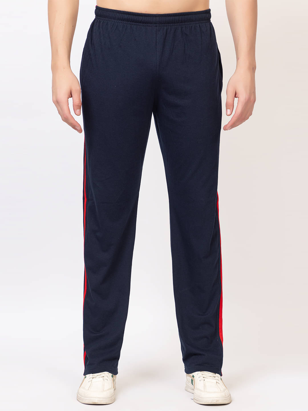     			ZEFFORA Navy Cotton Blend Men's Trackpants ( Pack of 1 )