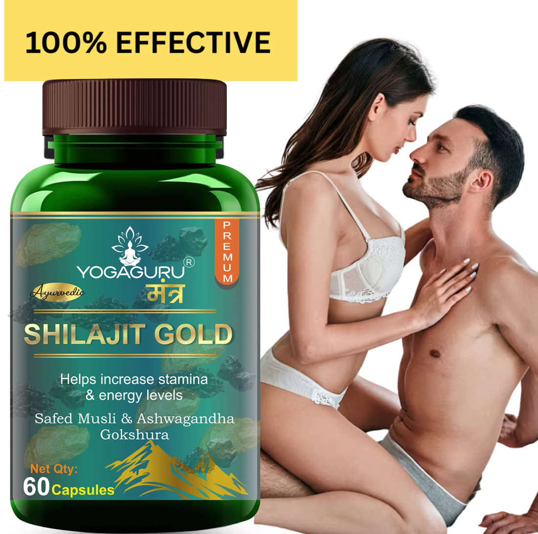     			Pure Natural & Herbal Shilajit Gold Capsules - 60 Capsules, 500MG - Natural Energy Booster