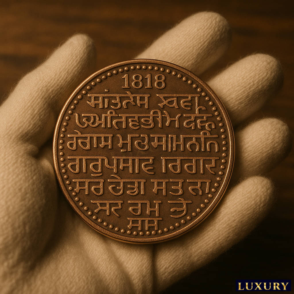 1818 Sri Guru Nanak Dev Ji Commemorative Coin – Punjab India (1469–1539) | Big Size, 50 Gram, Rare Collectible Coin 1818 Sri Guru Nanak Dev Ji Commemorative Coin – Punjab India (1469–1539) | Big Size, 50 Gram, Rare Collectible Coin