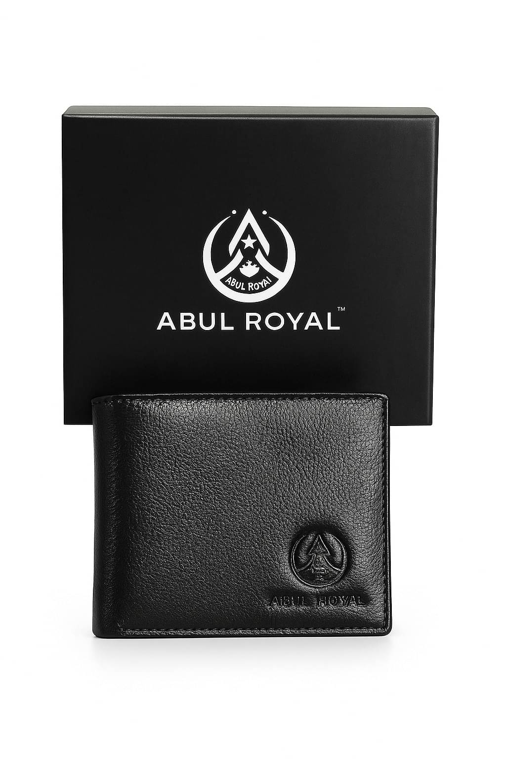     			ABUL ROYAL Leather Printed Men's Two Fold Wallet With 8 Slots For Card ( Black , Pack of 1 )