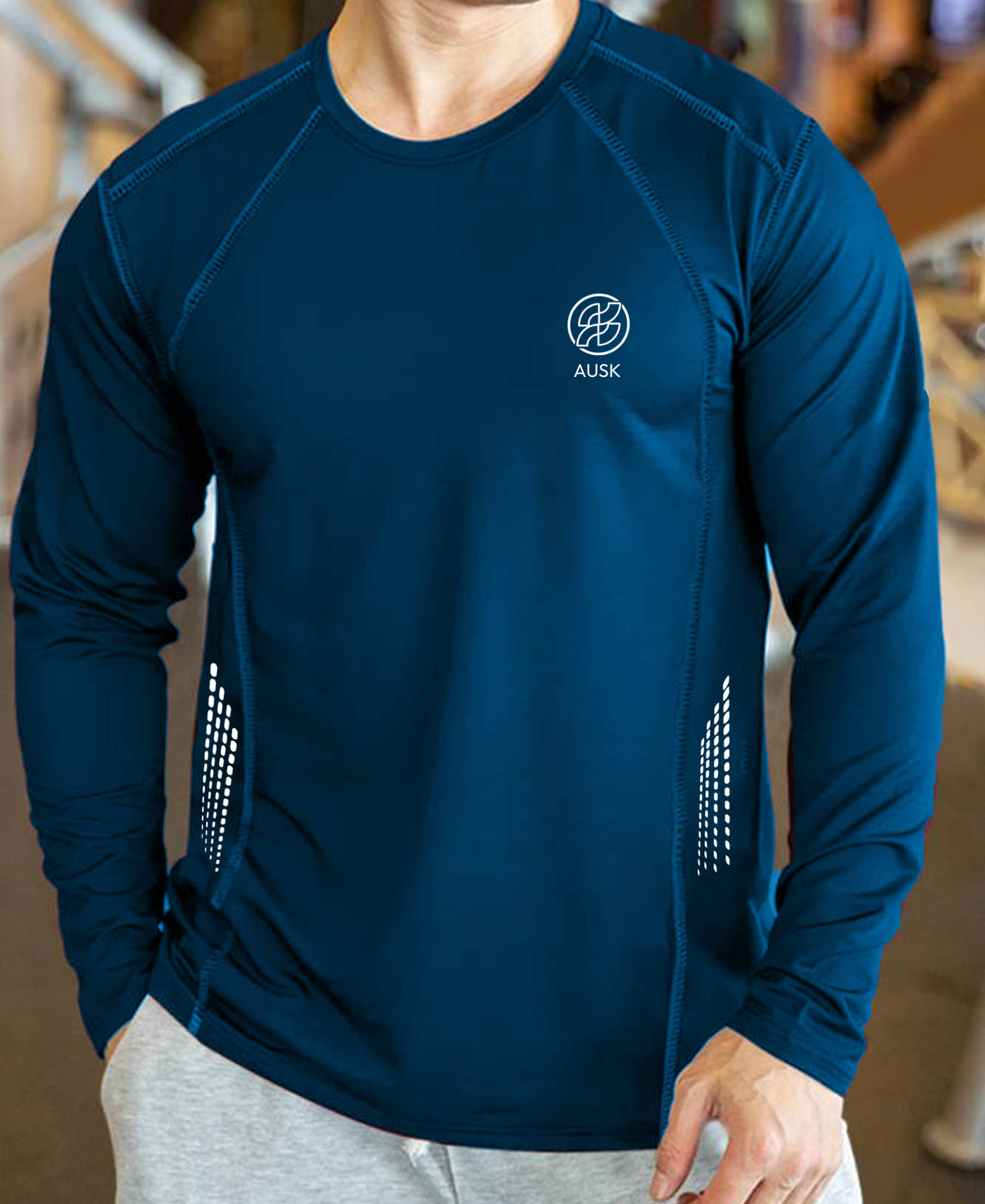 AUSK Men Polyester Regular Fit Printed T-Shirt ( Teal Blue ) AUSK Men Polyester Regular Fit Printed T-Shirt ( Teal Blue )