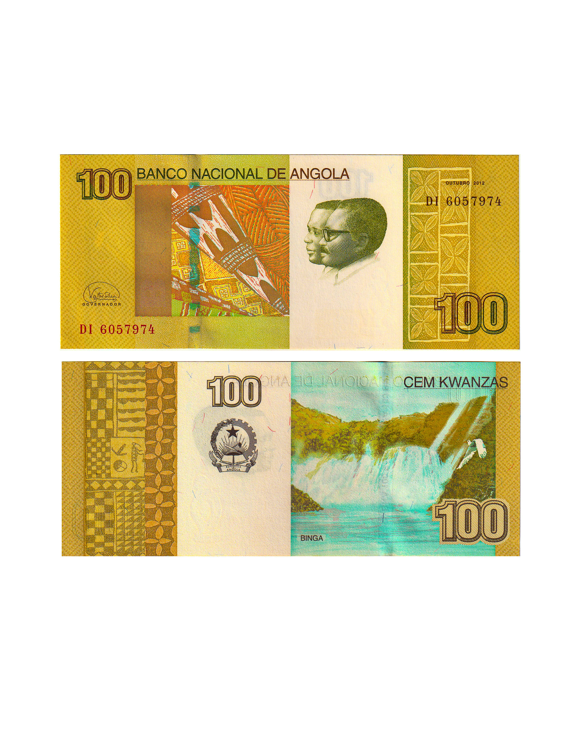     			Angola 100 Kwanzas Top Grade Gem UNC Note for Collection